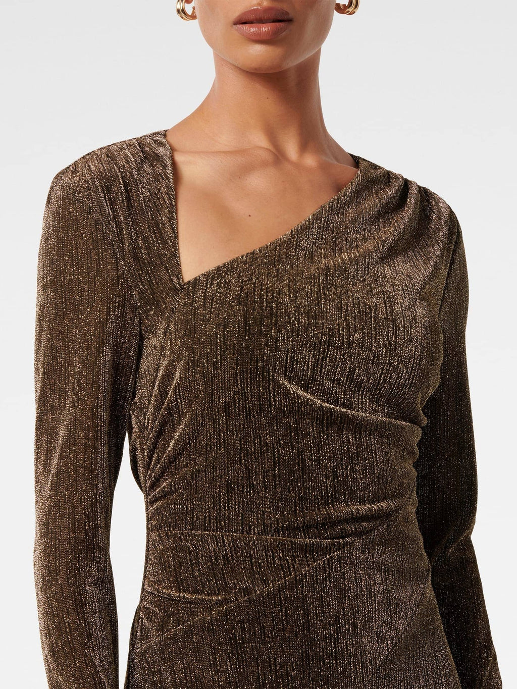  Sawyer Petite Asymmetric Drape Dress