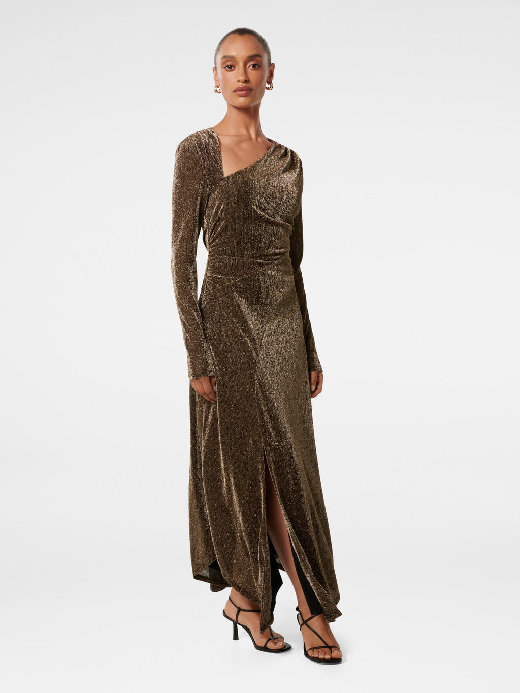  Sawyer Petite Asymmetric Drape Dress