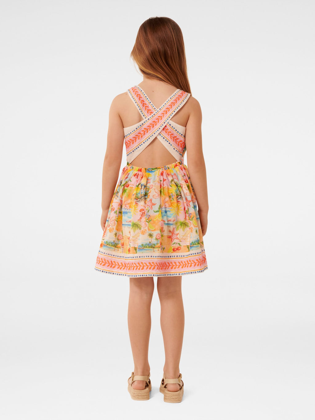  Piper Cross Back Girls Dress