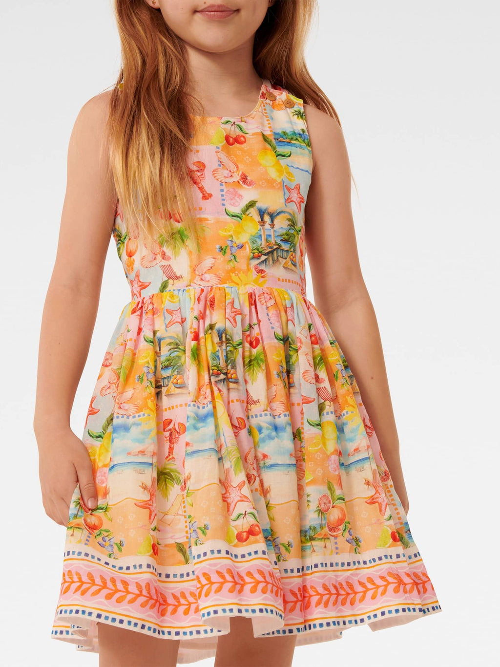  Piper Cross Back Girls Dress