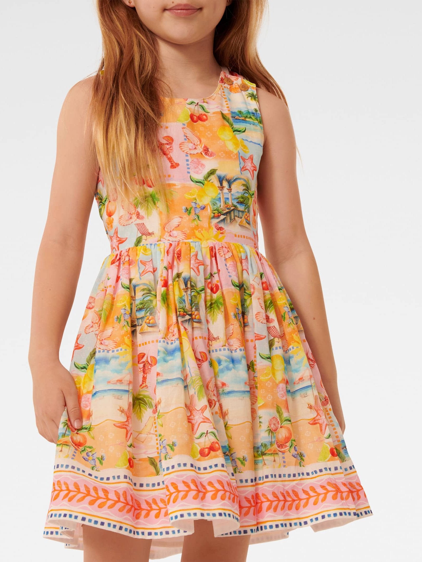  Piper Cross Back Girls Dress