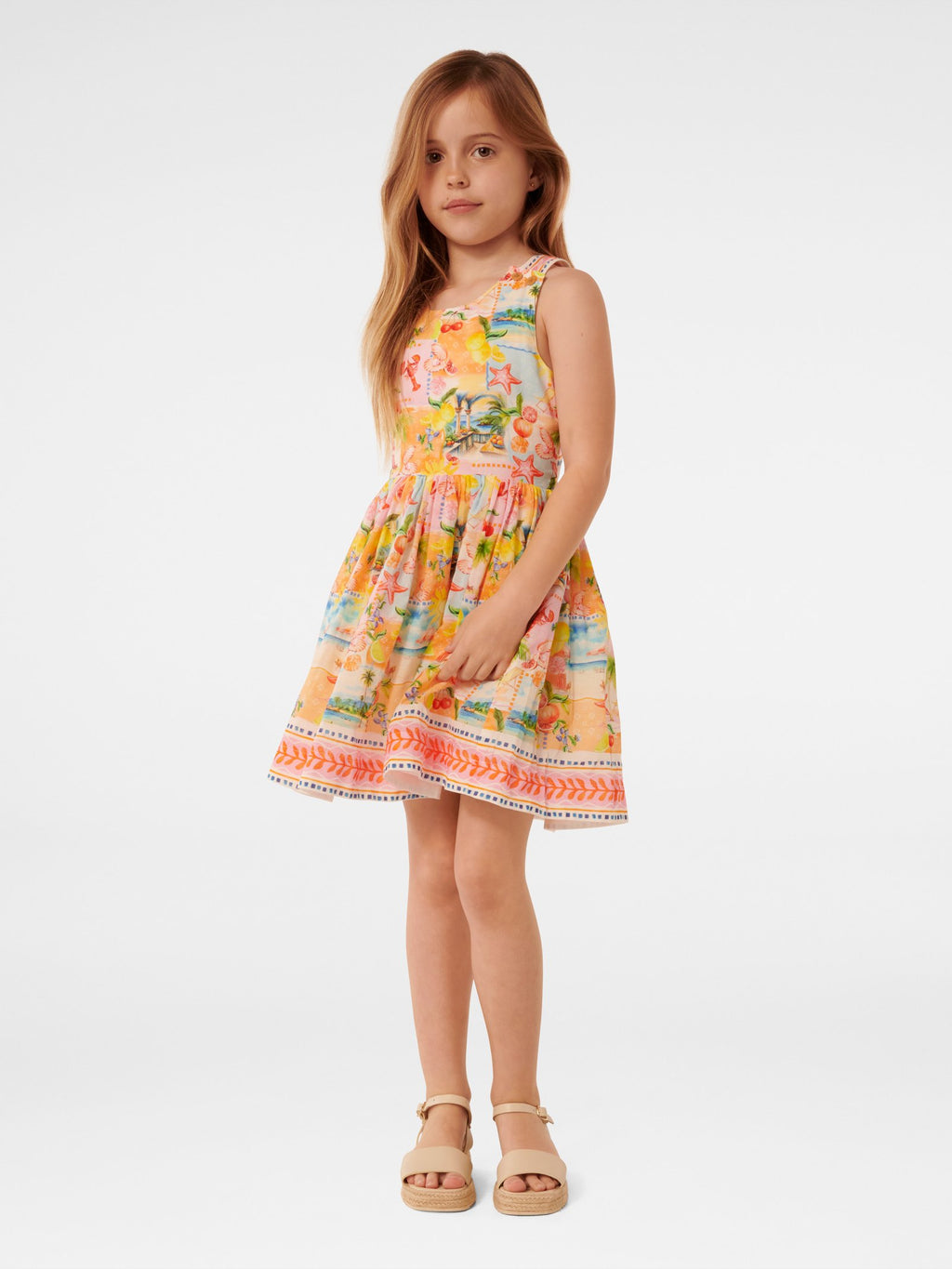  Piper Cross Back Girls Dress