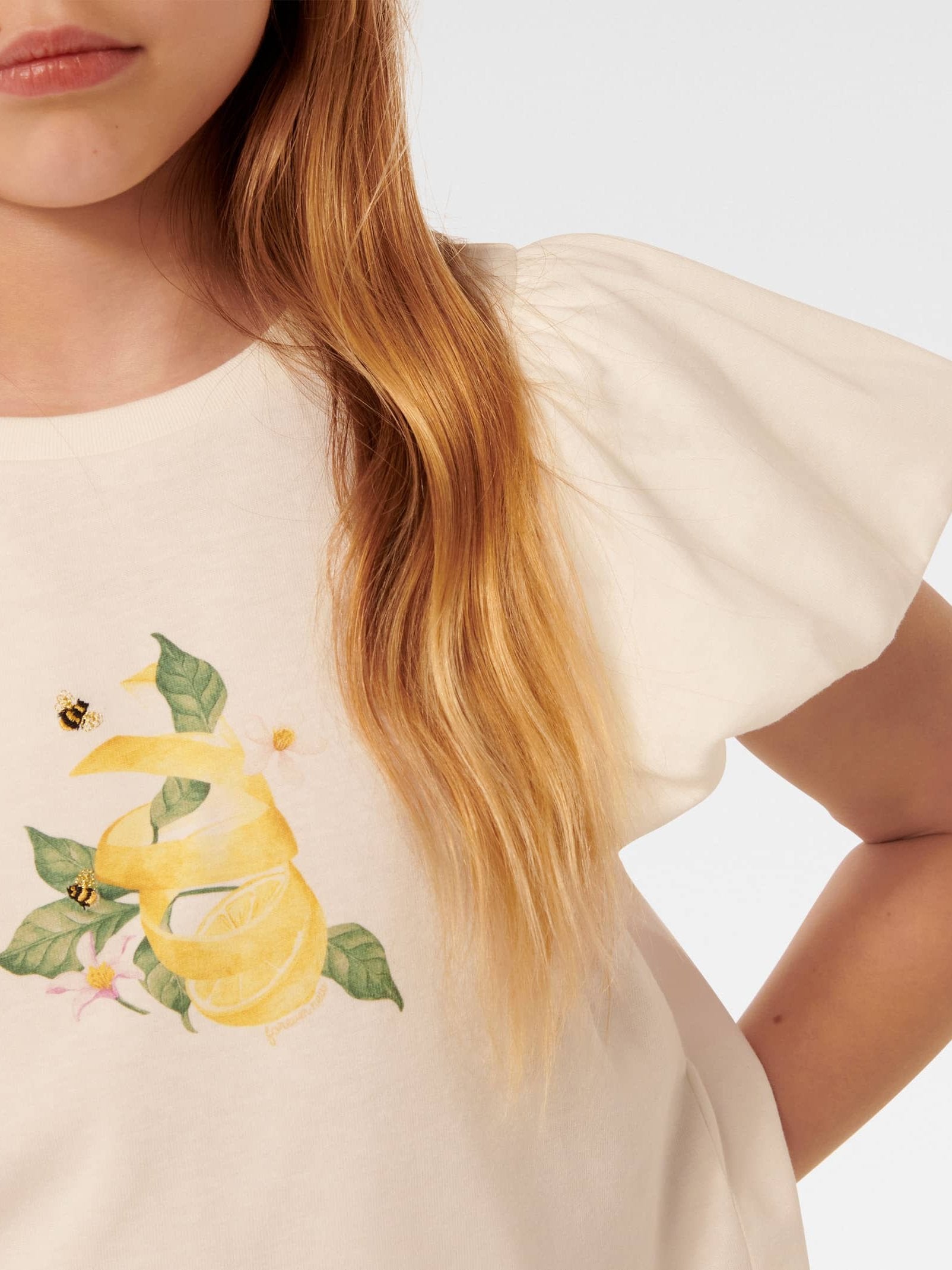  Sunny Lemon Drop Girls Tee Top
