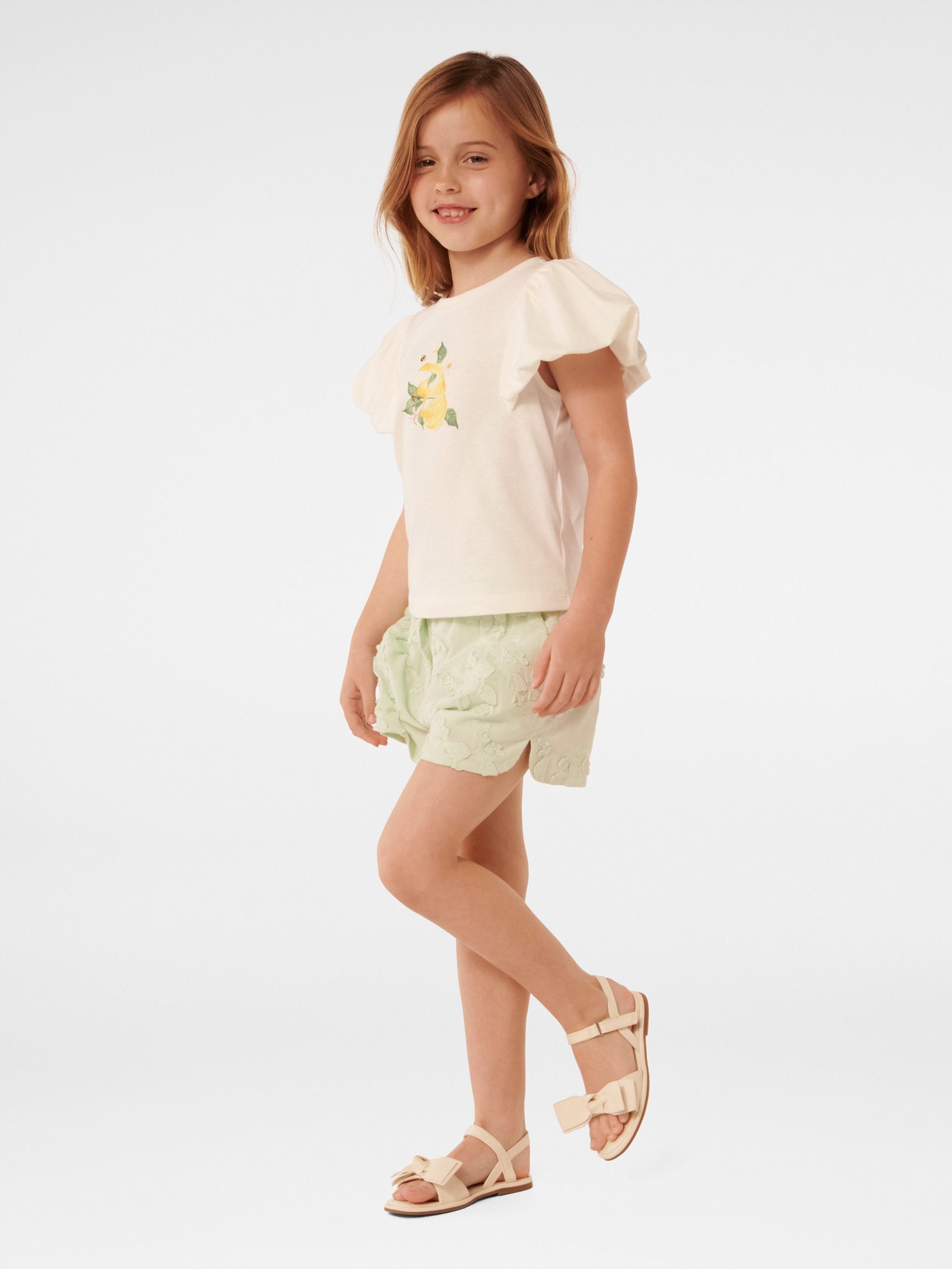 Sunny Lemon Drop Girls Tee Top