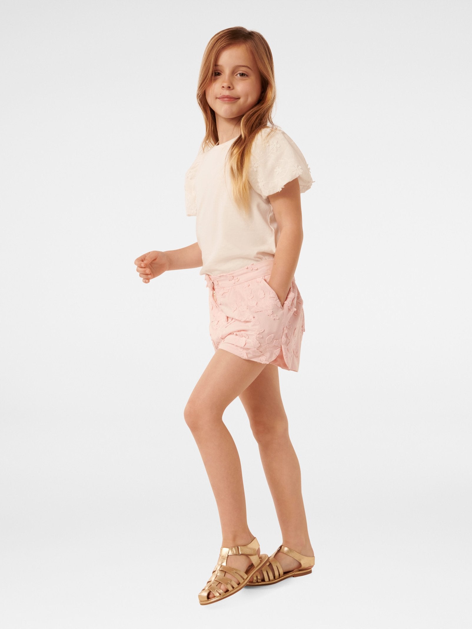  Scarlett Emb Girls Short