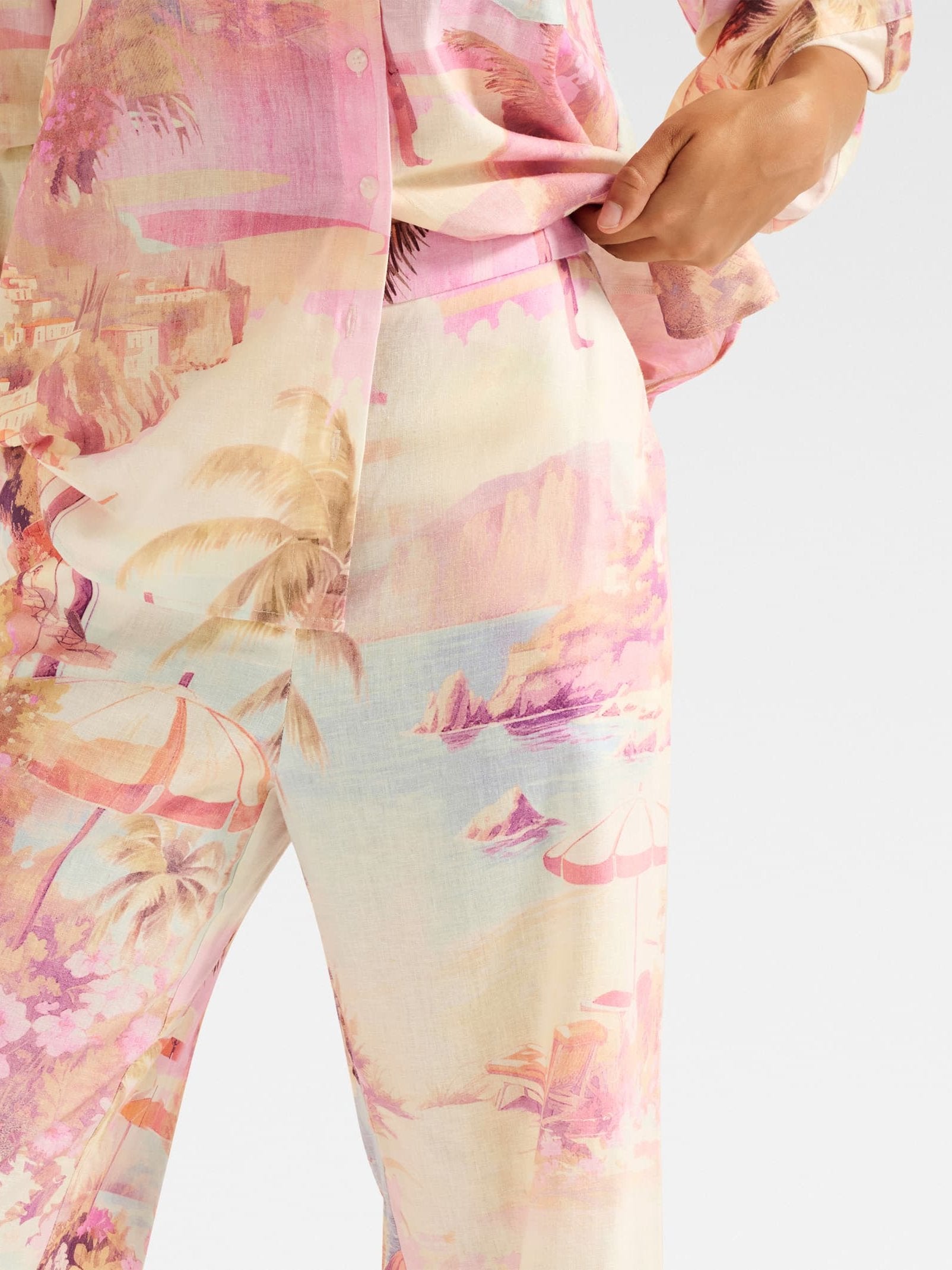  Miley Linen Wide Leg Pant