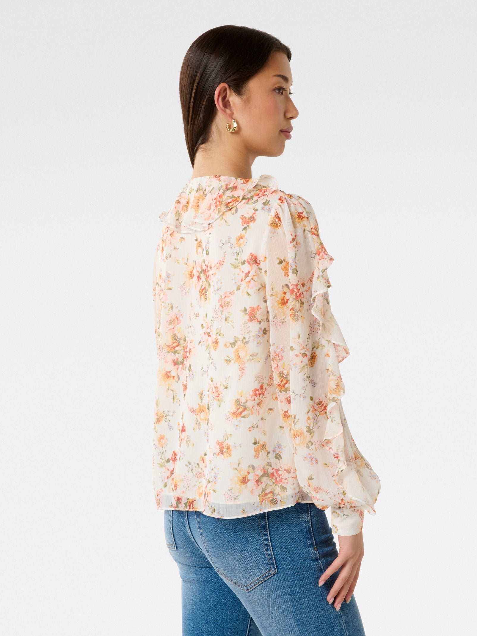  Novi Ruffle Front Blouse