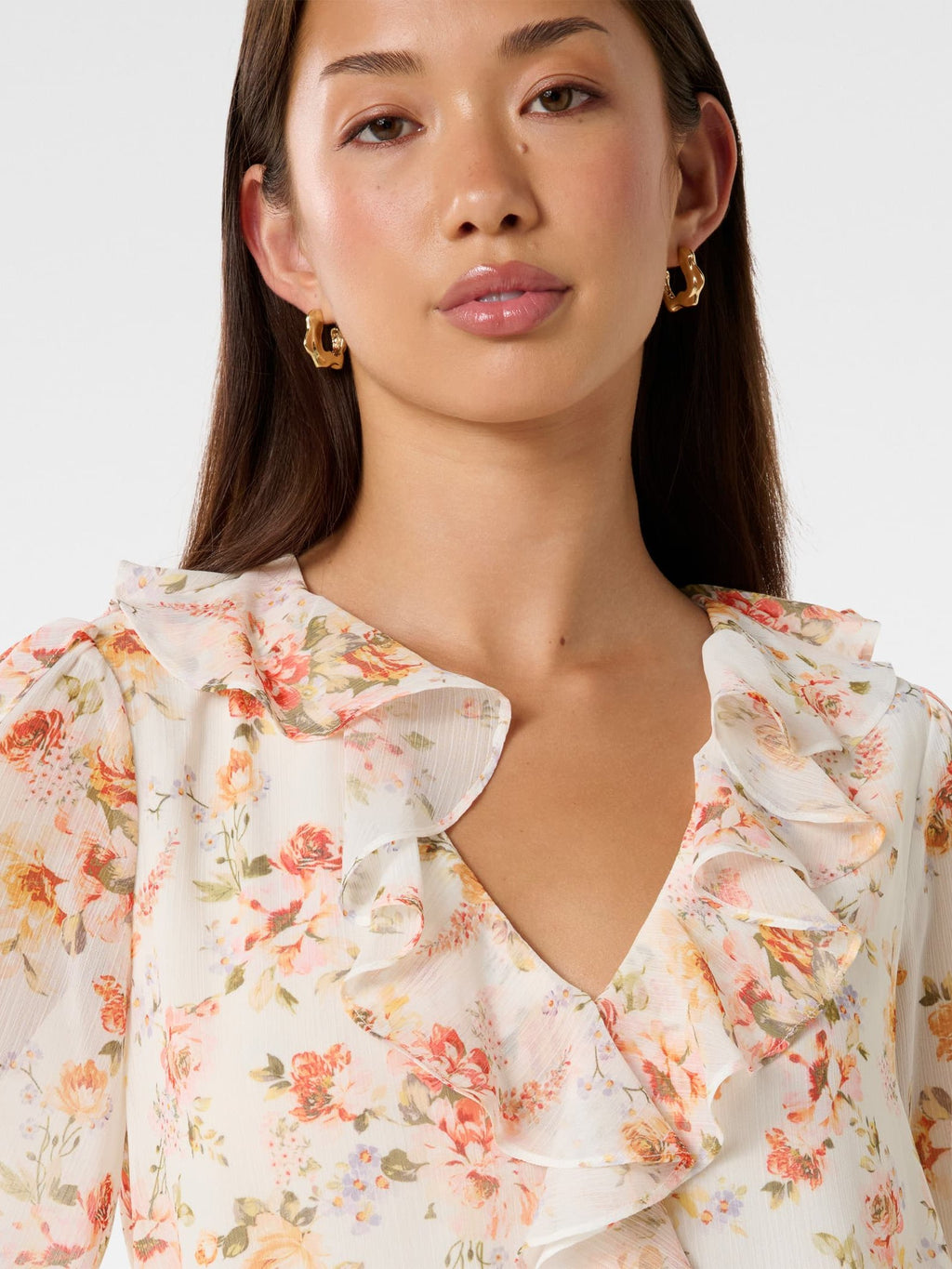  Novi Ruffle Front Blouse