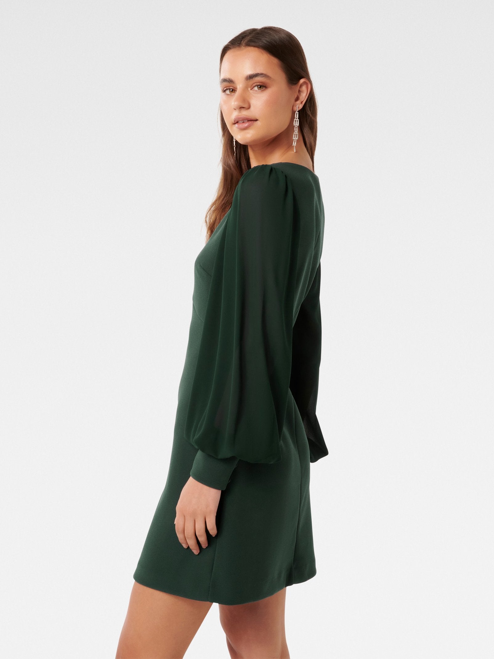  Adelaide V Neck Mini Dress
