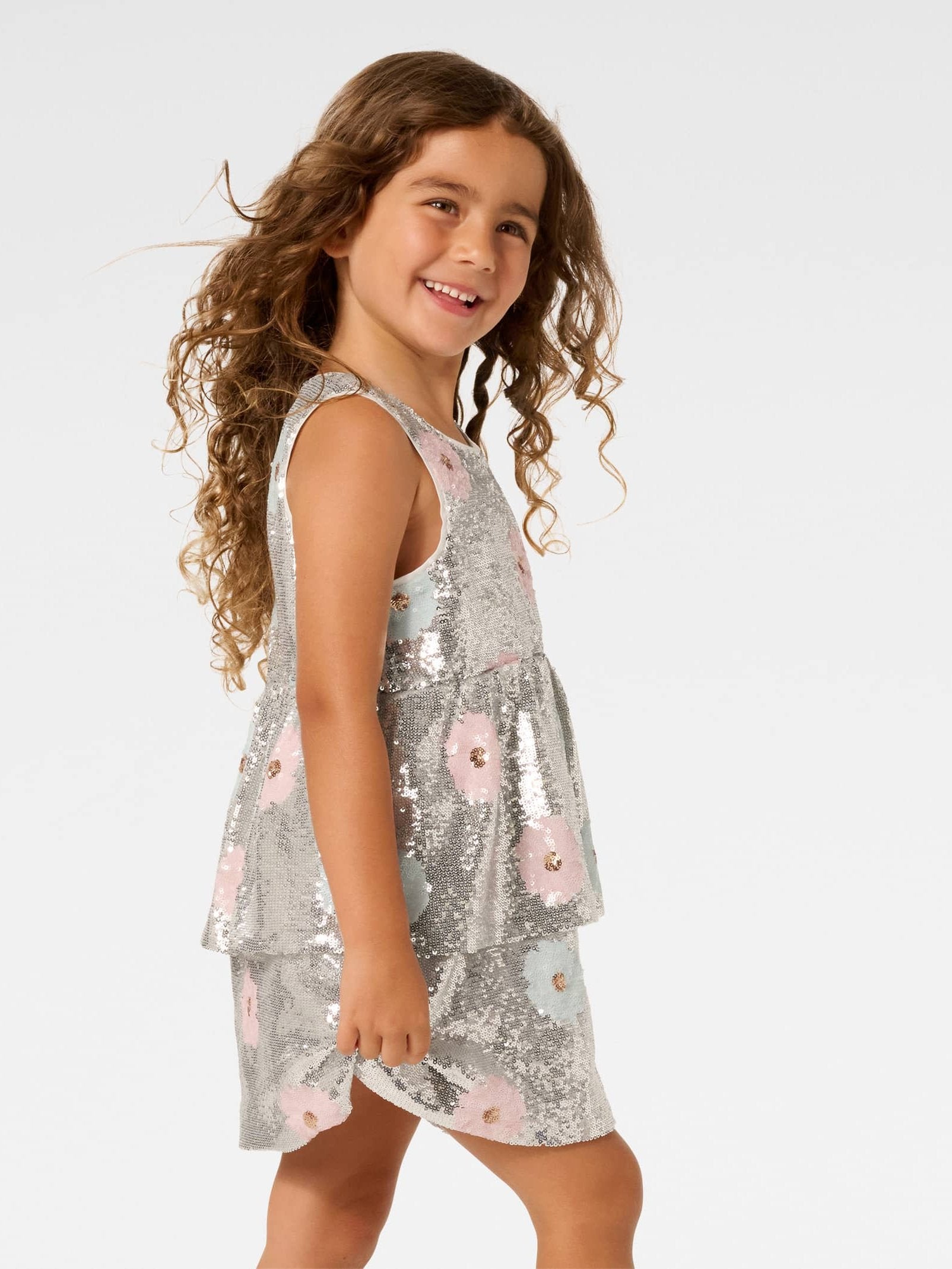  Elsa Two Layer Mini Girls Dress
