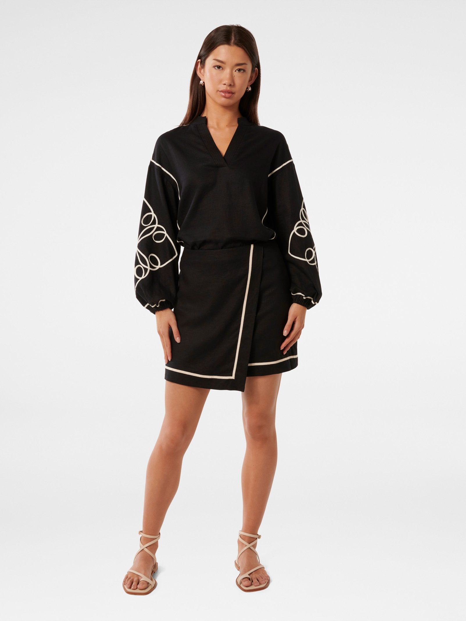 Claude Wrap Mini Skirt