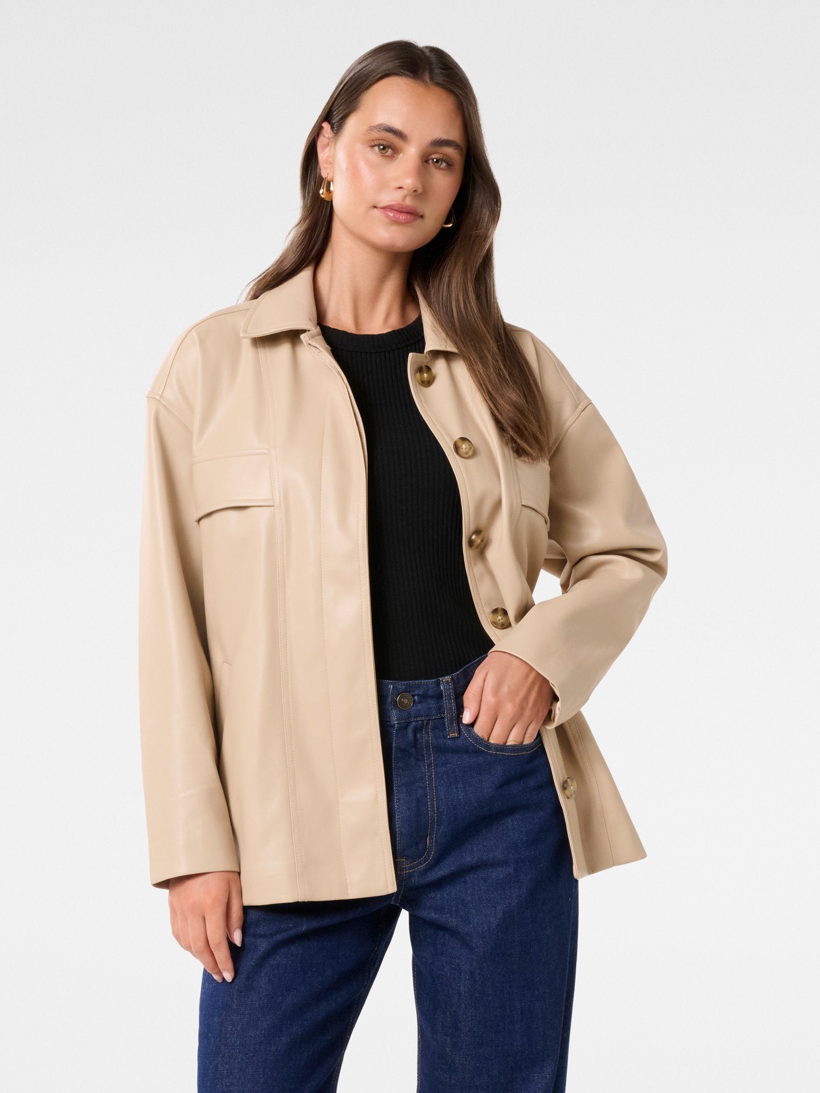 Karli PU Shacket