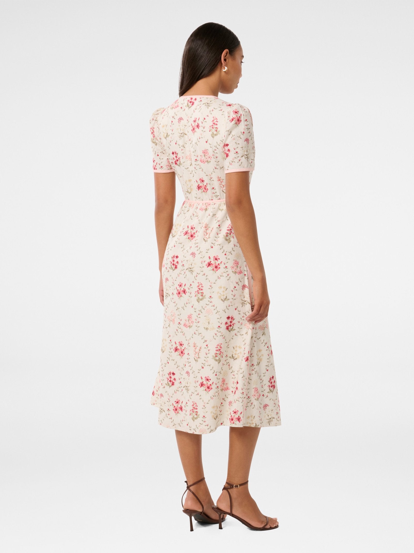 Sabrina Printed Linen Midi Dress