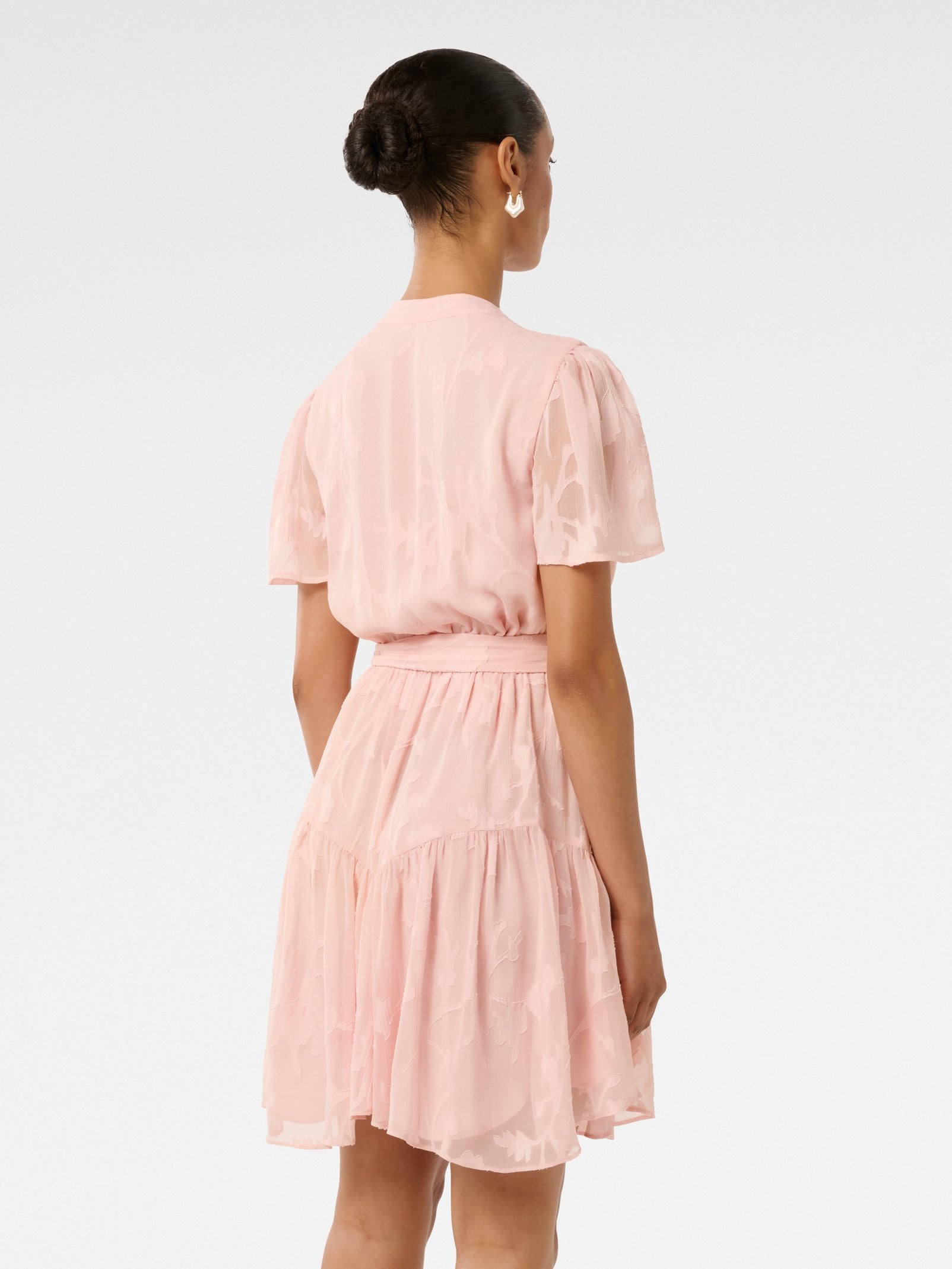  Cyrus Petite Flutter Sleeve Mini Dress