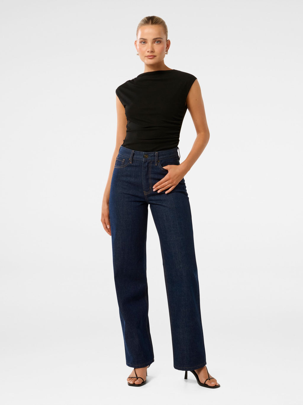 Mel Extended Sleeve Mesh Top