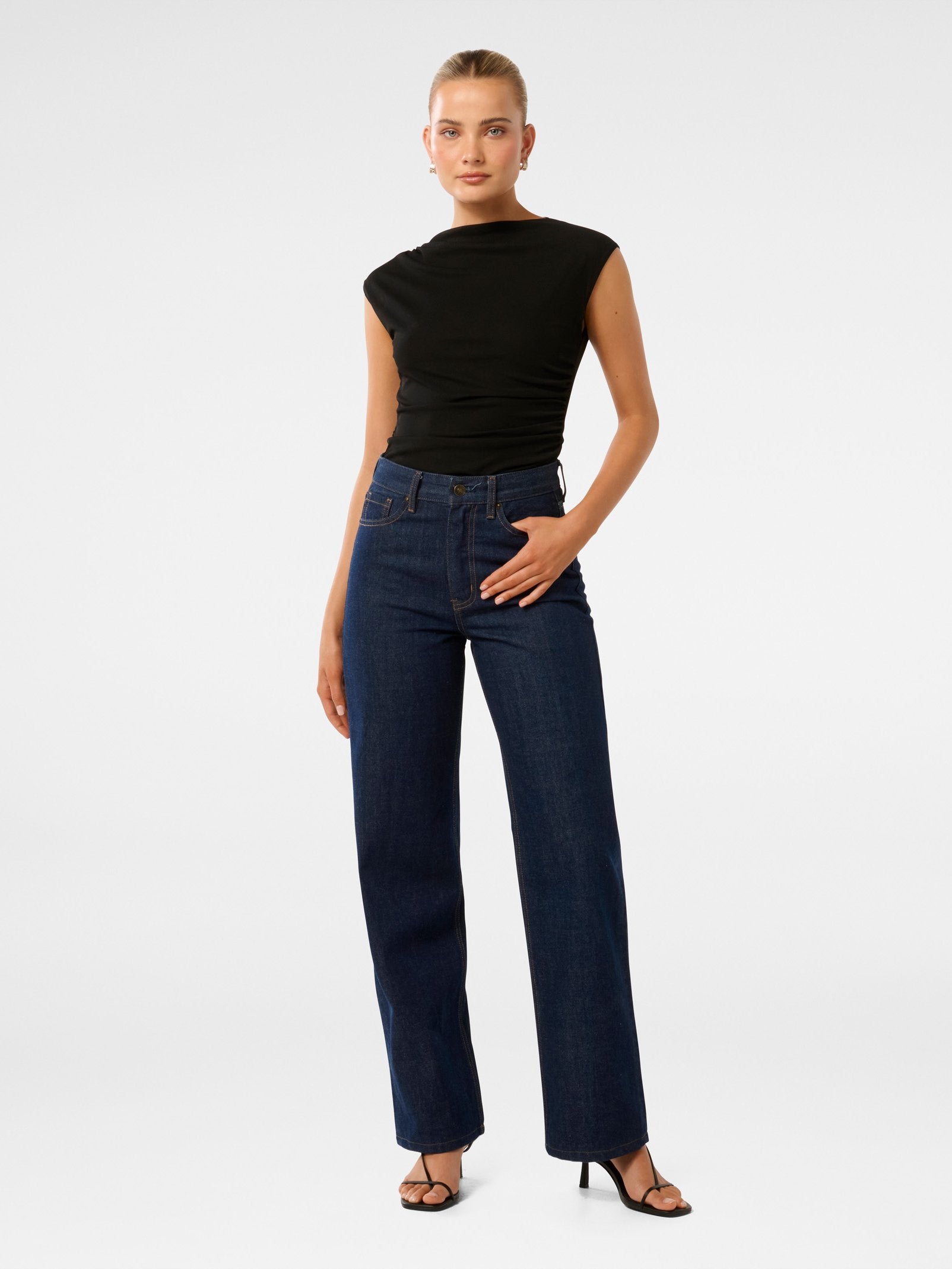 Mel Extended Sleeve Mesh Top