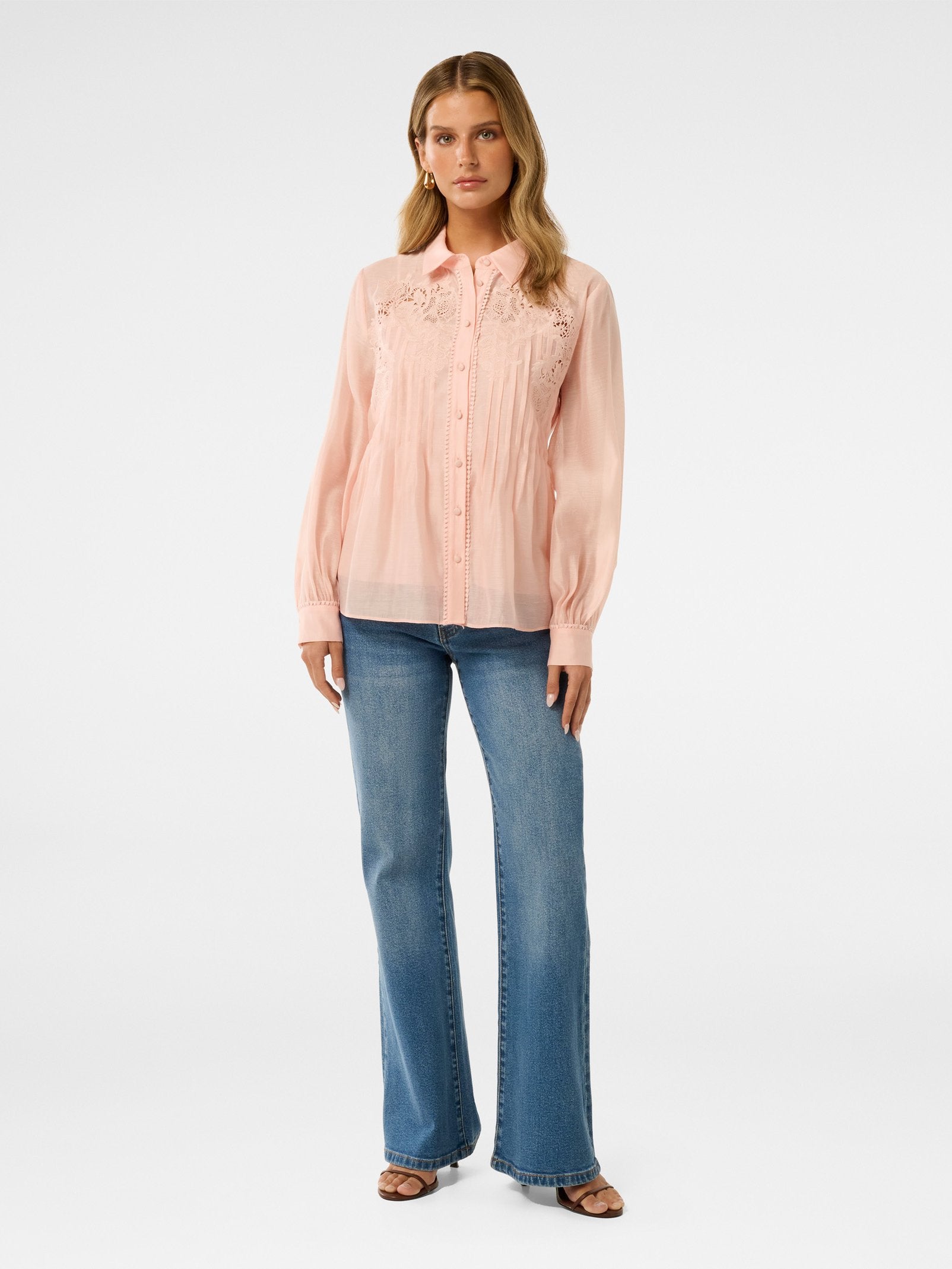 Azura Petite Embroidered Shirt
