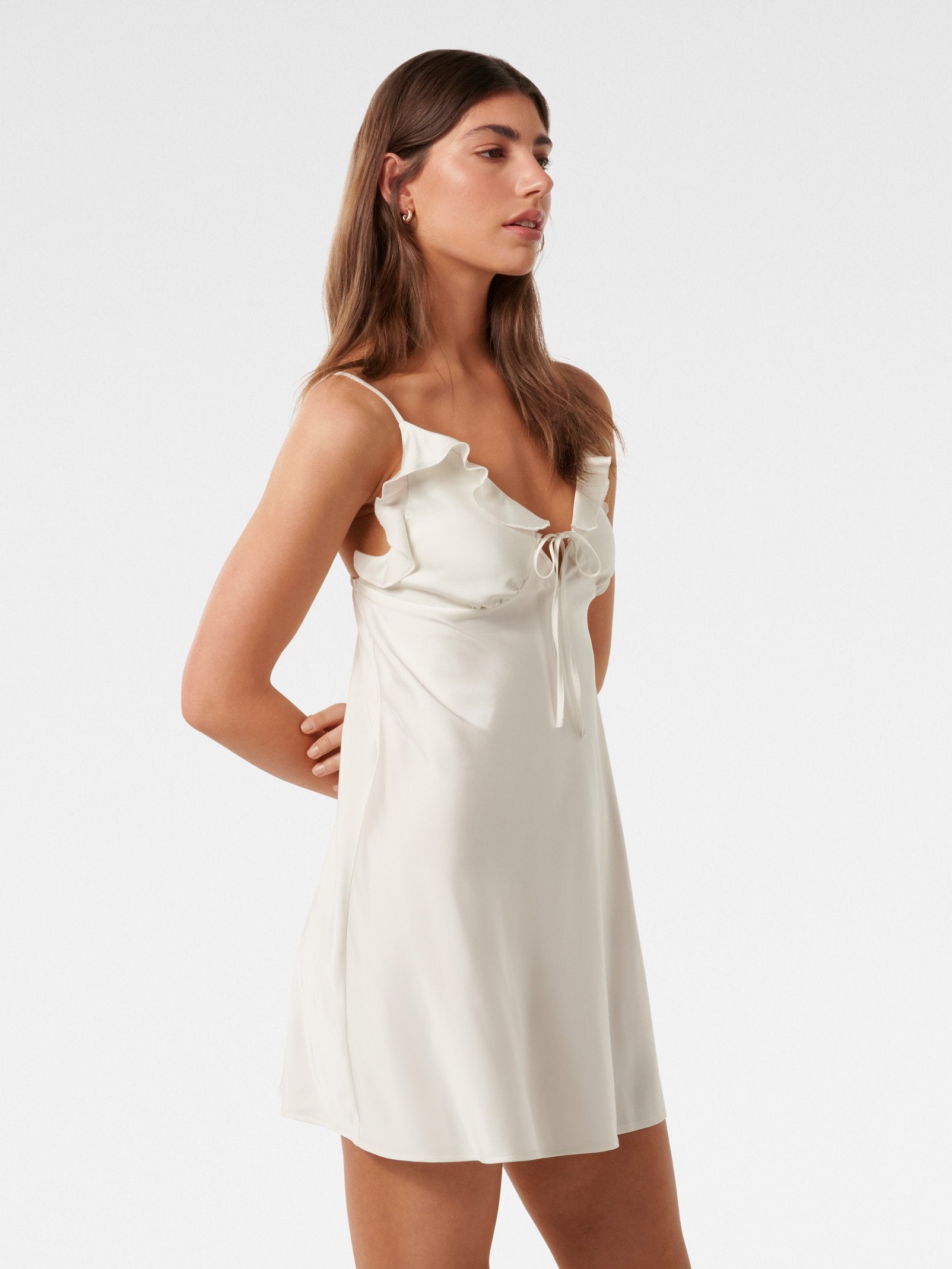  Evelina A-Line Ruffle Slip Sleepwear
