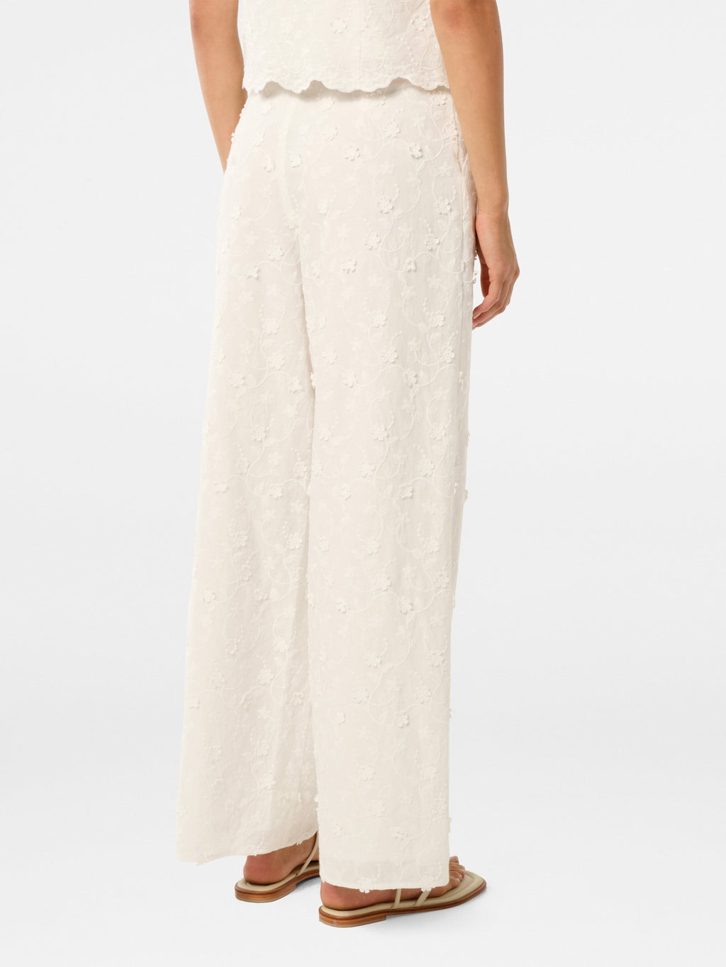  Daisy Broderie Wide Leg Pant