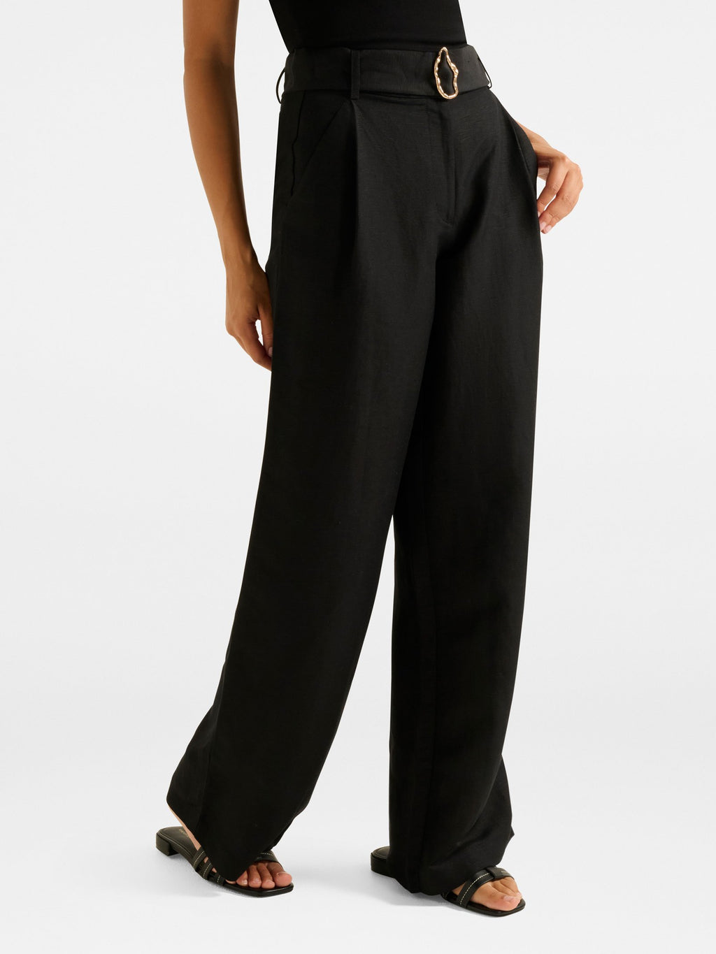 Alice Belted Wide Leg Pant