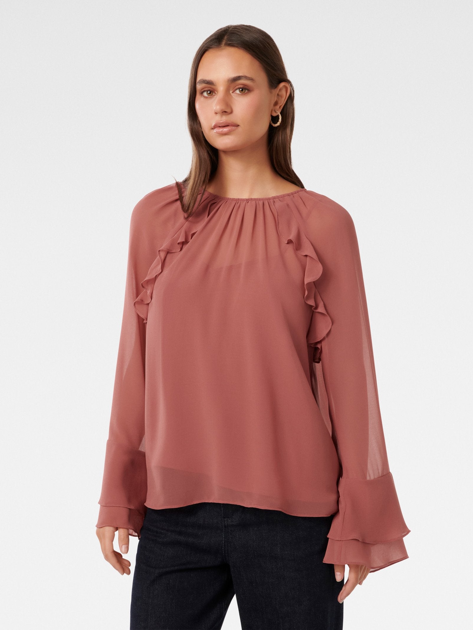 Tori Ruffle Blouse