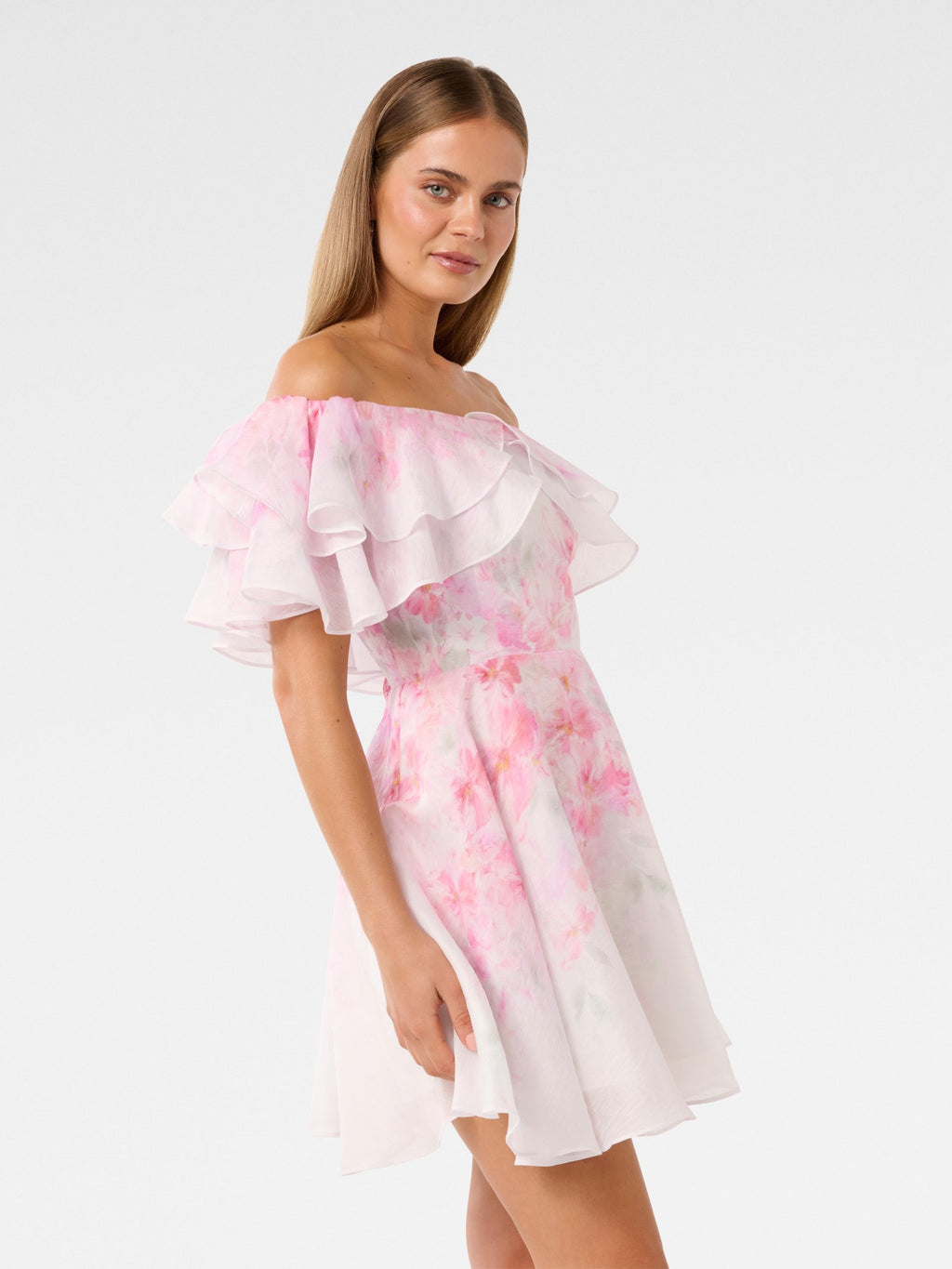 Ellie Ruffle Mini Dress