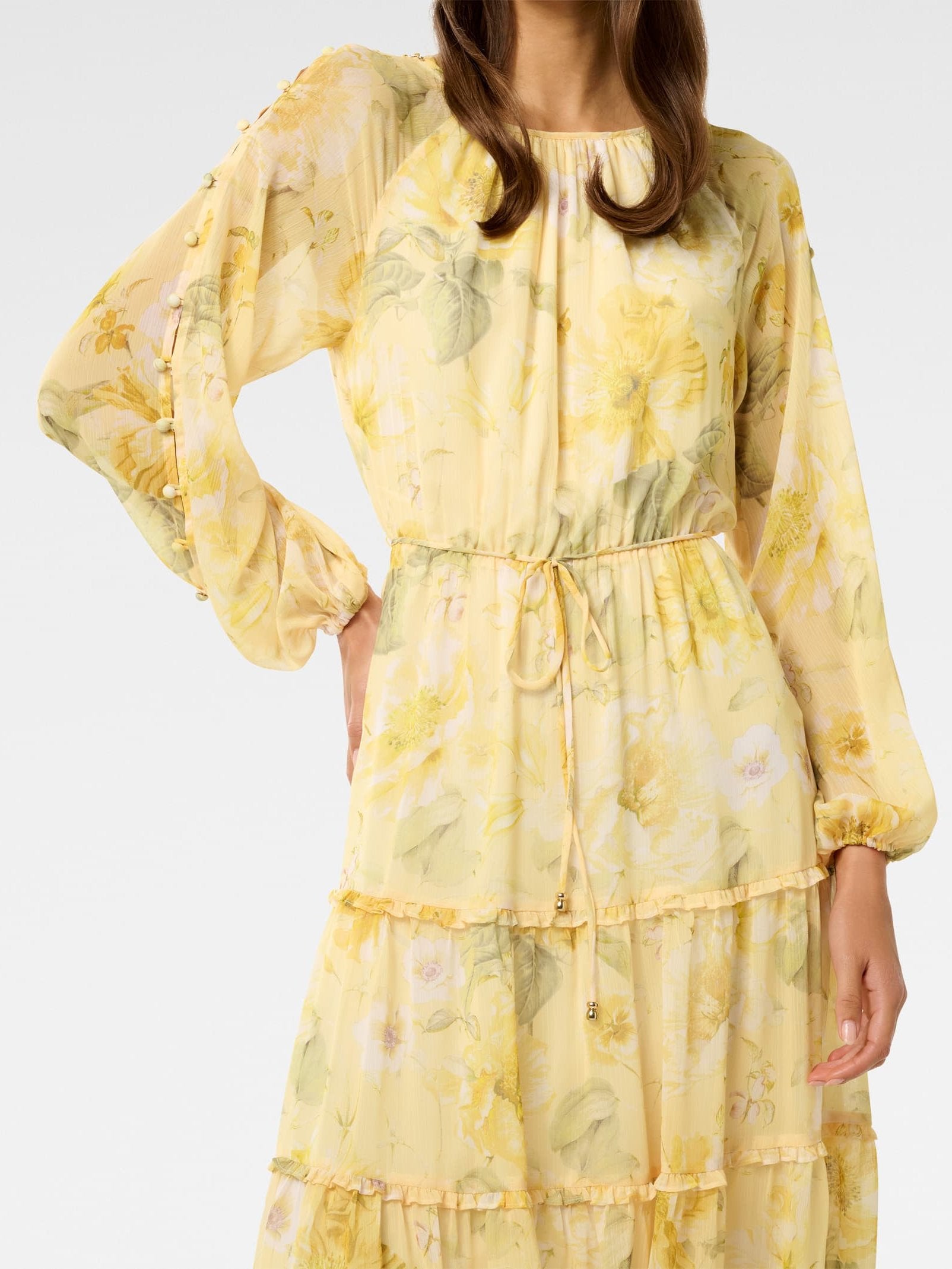  Wendy Waist Tie Midi Dress