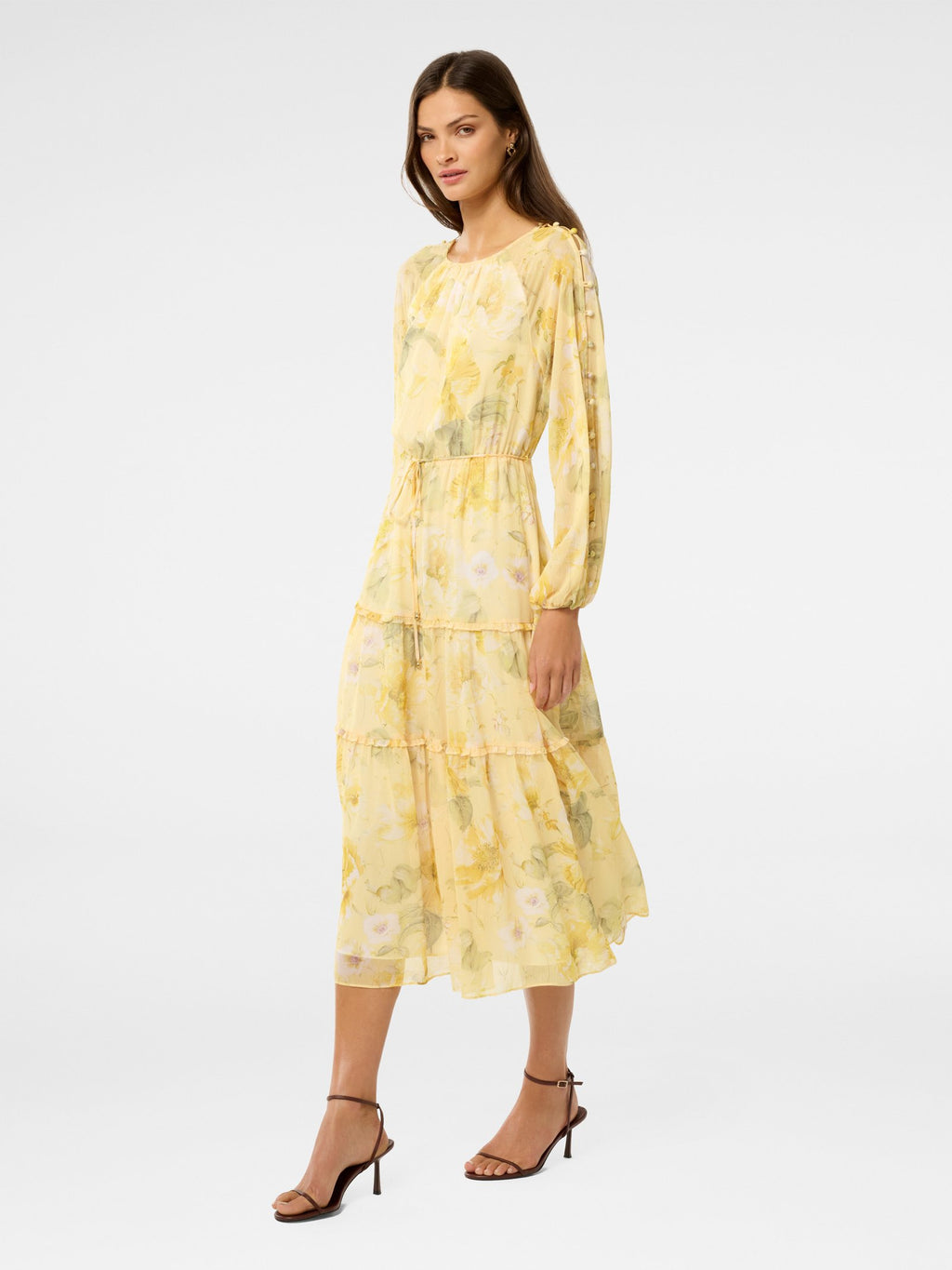 Wendy Waist Tie Midi Dress