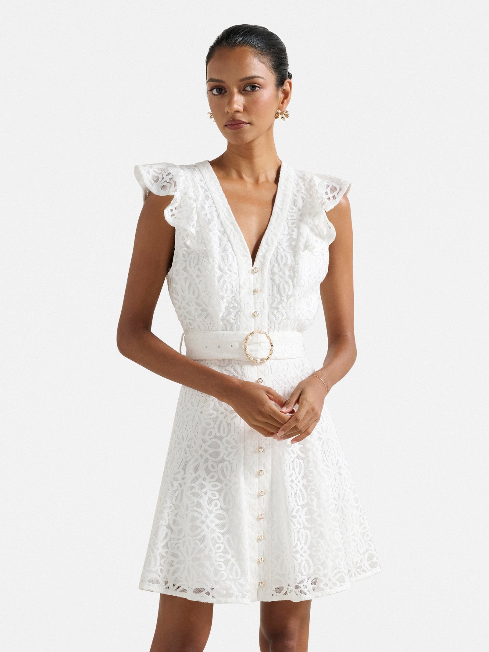 Sinead Petite Lace Mini Dress