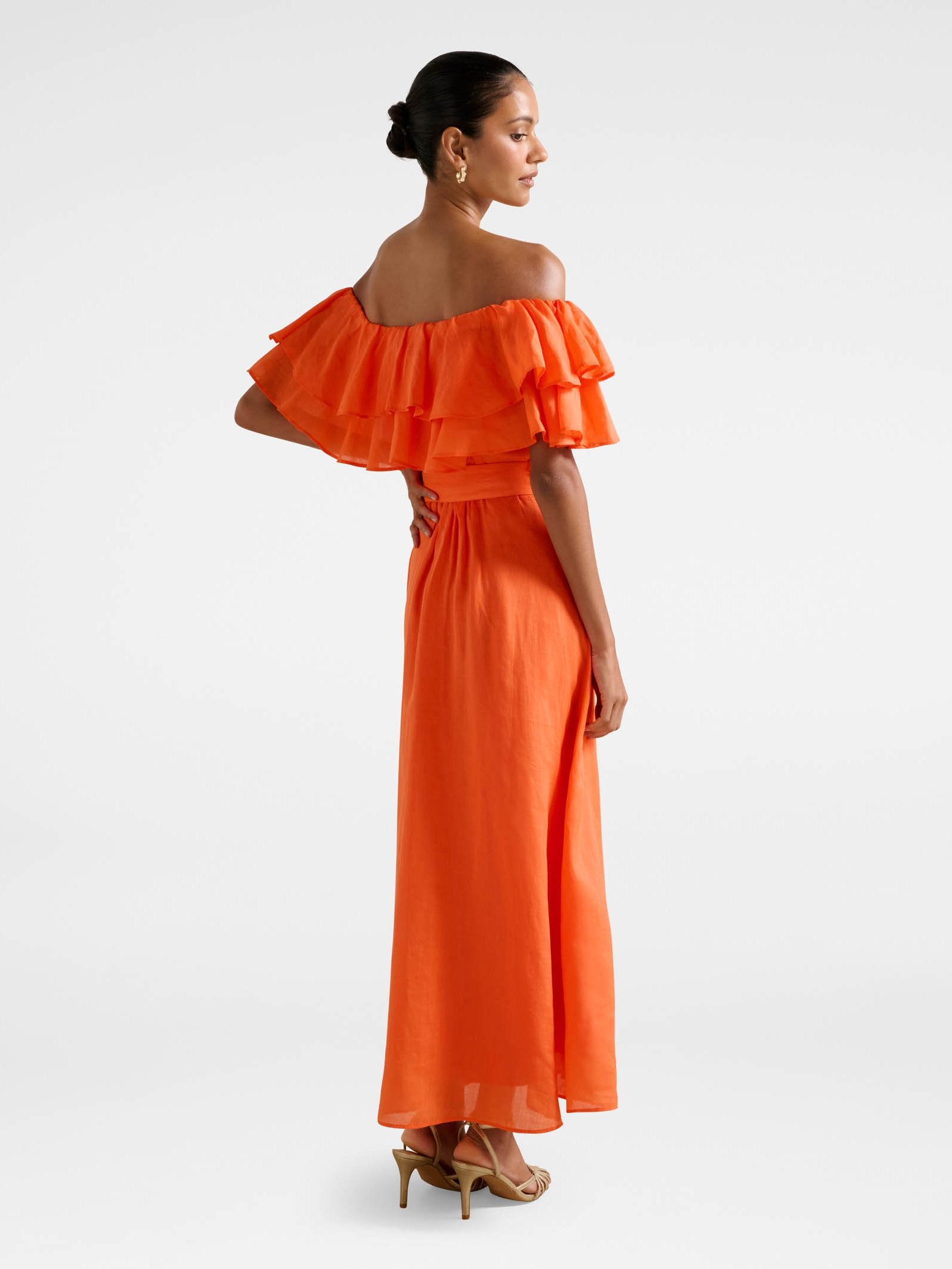  Jemima Petite Ruffle Midi Dress