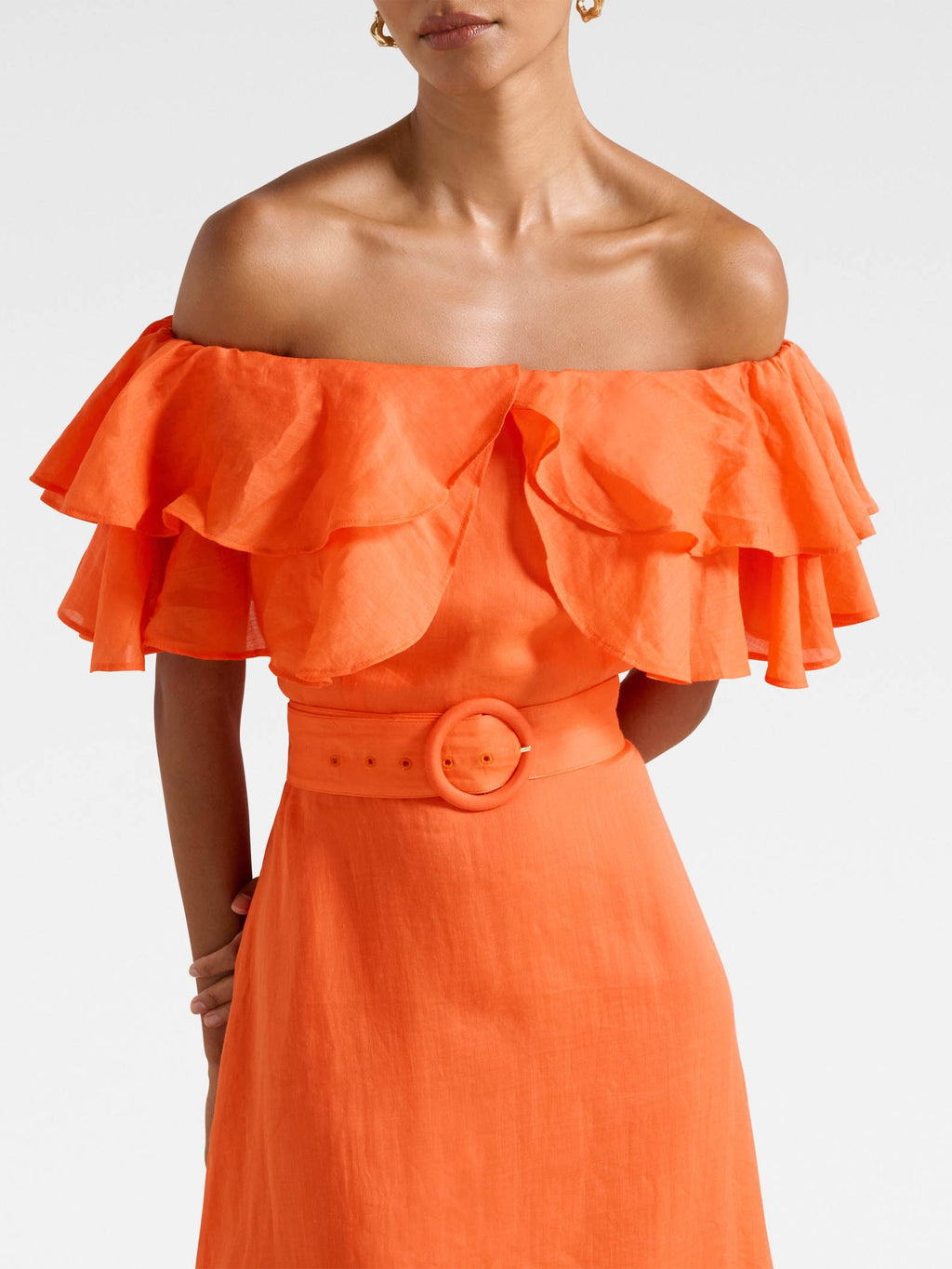  Jemima Petite Ruffle Midi Dress