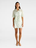   Lola Button Lace Mini Skirt 