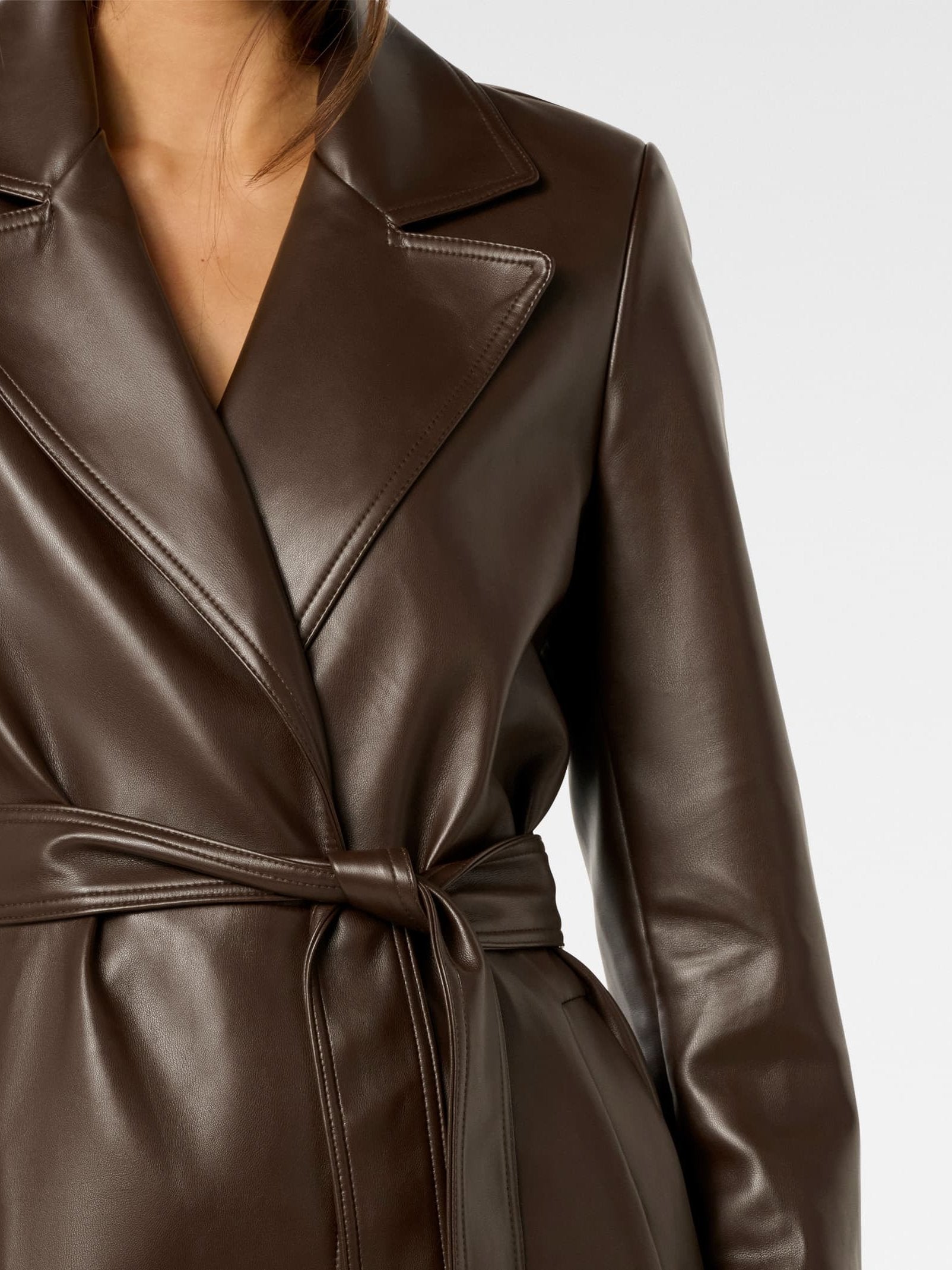 Gabbi Vegan Leather Trench