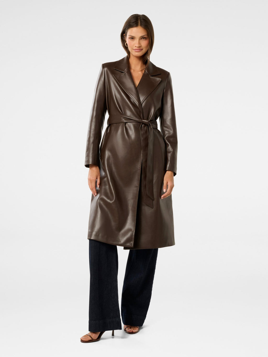 Gabbi Vegan Leather Trench