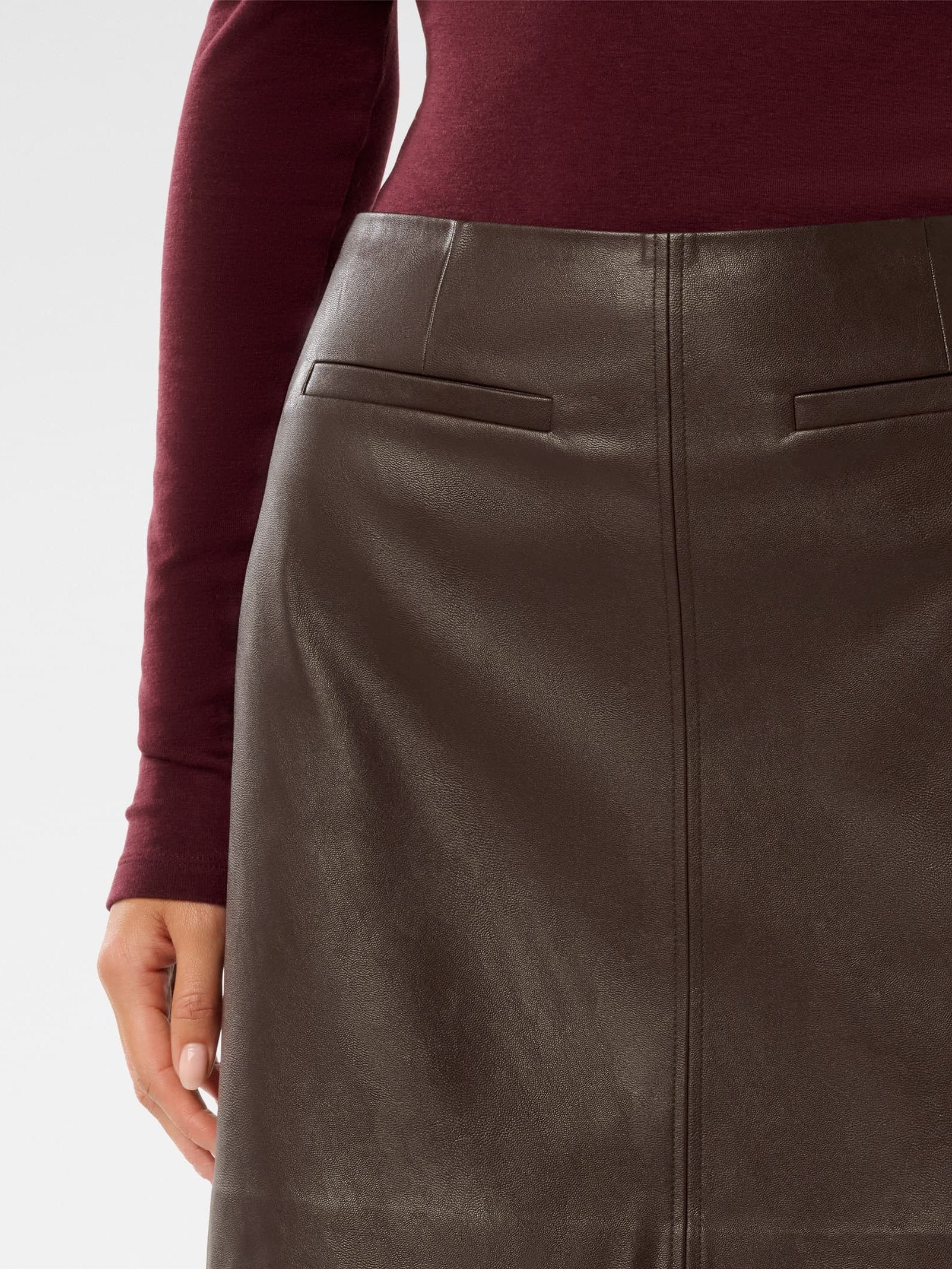Addison Vegan Leather Mini Skirt