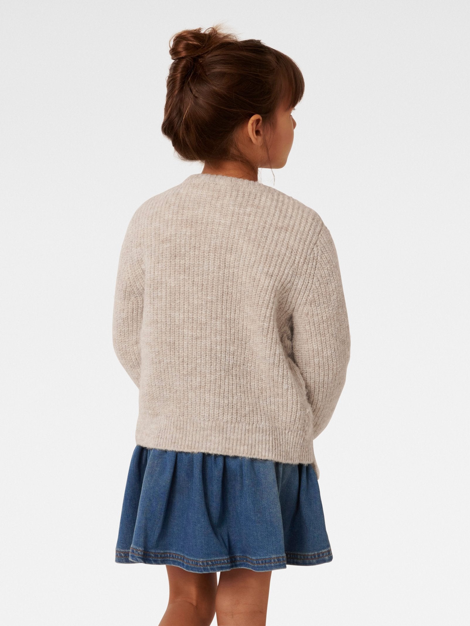 Nellie Girls Bow Knit Cardi