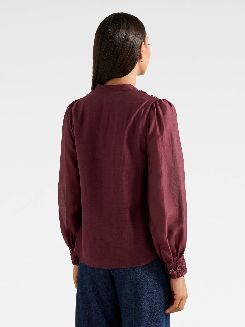 Indigo Applique Blouse