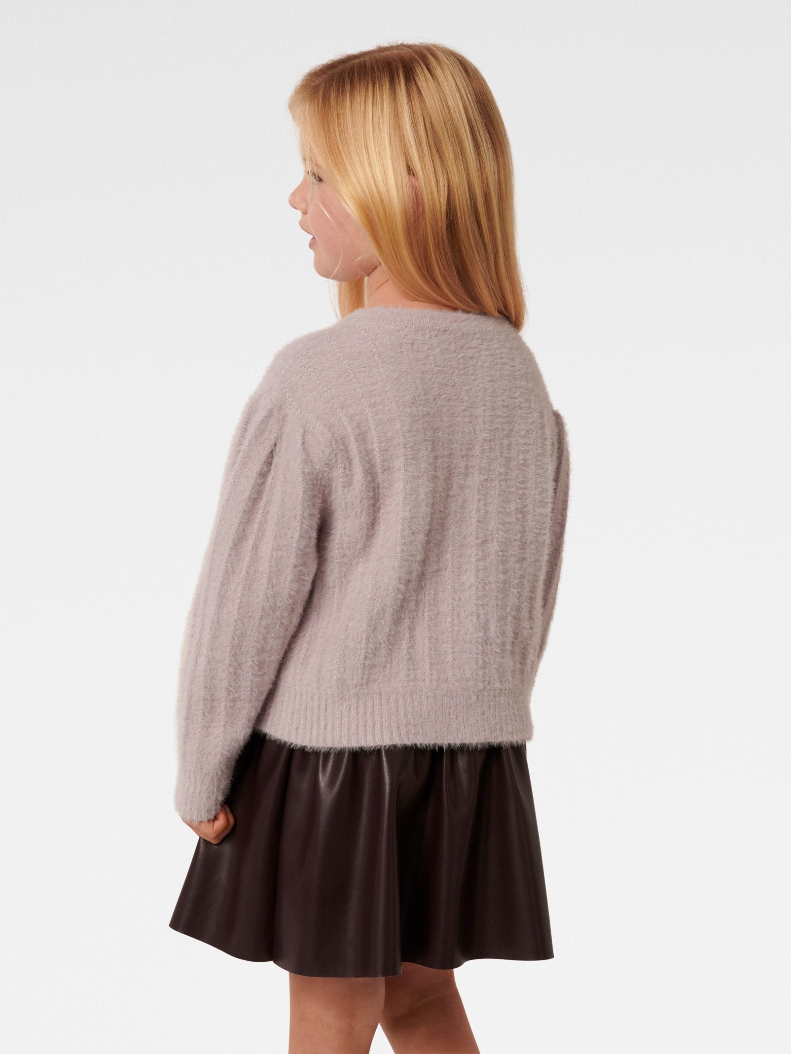 Alina Girls Fluffy cardigan