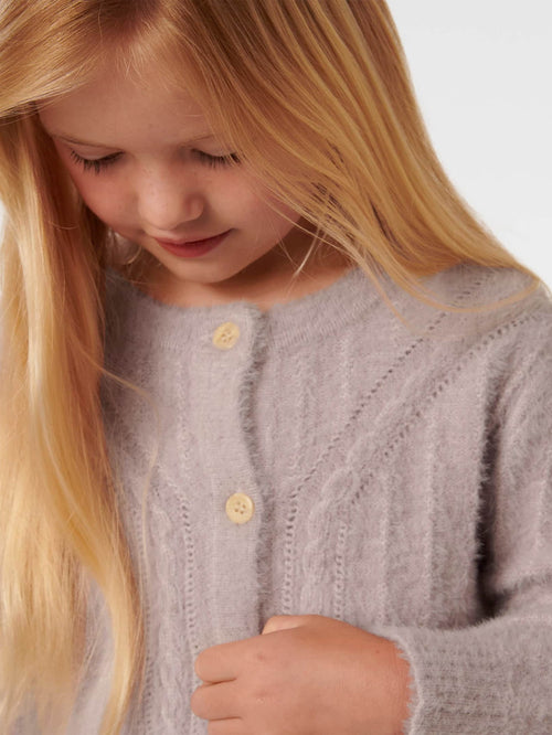 Alina Girls Fluffy cardigan