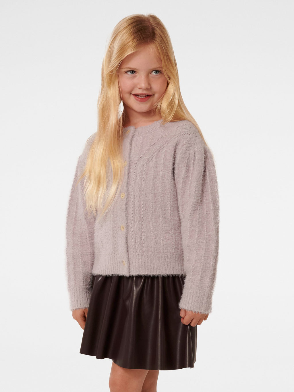 Alina Girls Fluffy cardigan