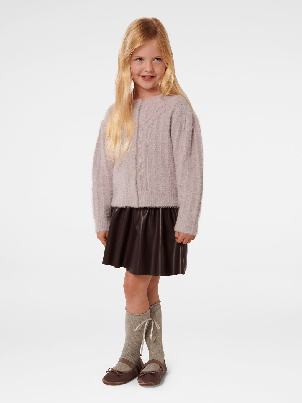 Alina Girls Fluffy cardigan