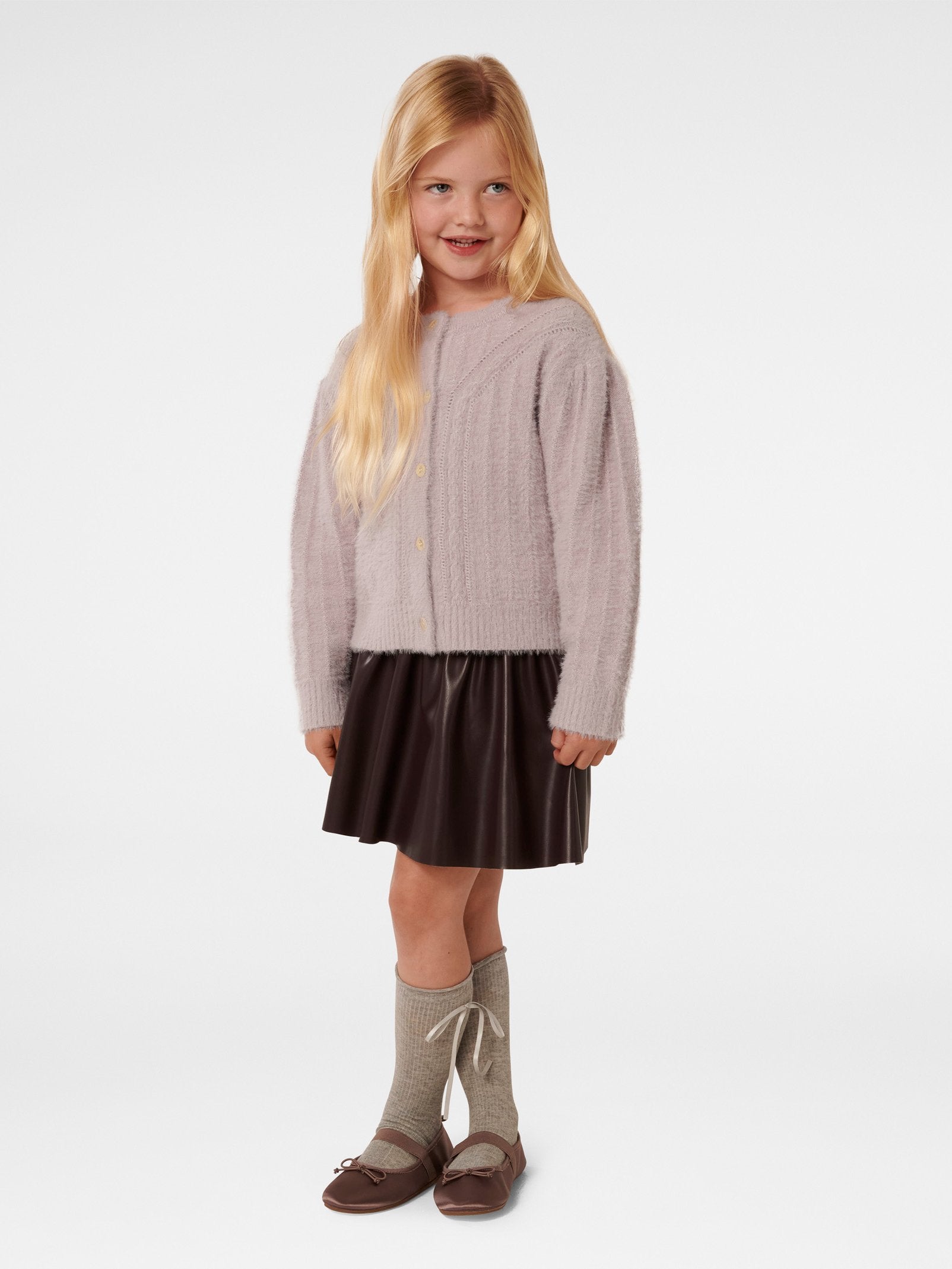 Alina Girls Fluffy cardigan