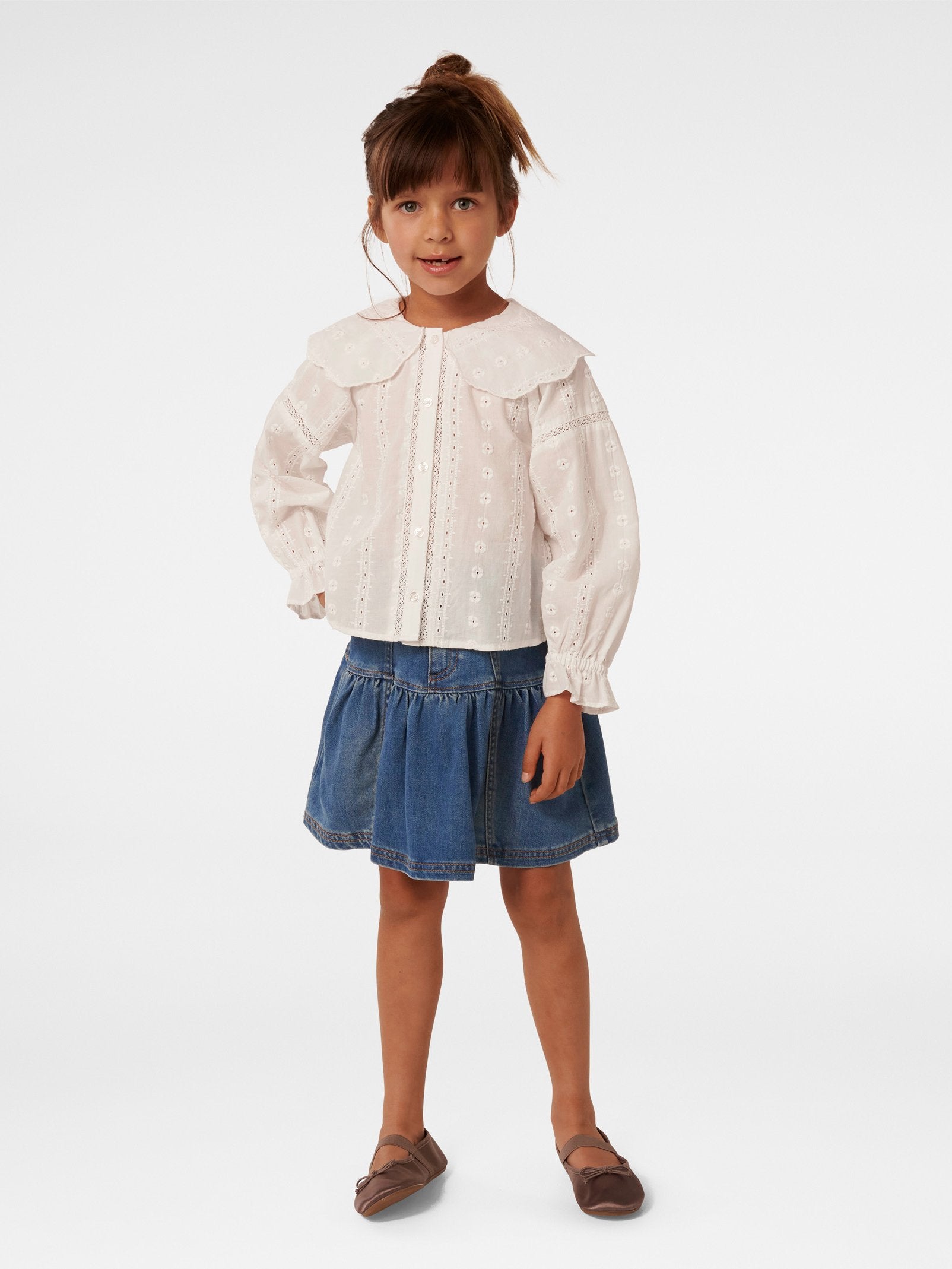 Kirby Girls Collar Blouse
