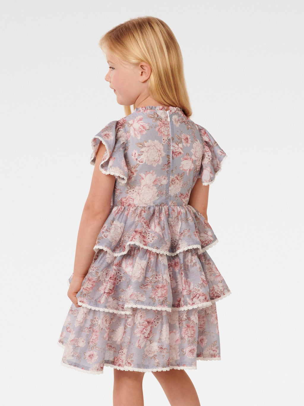 Odette Girls Tiered Mini Dress