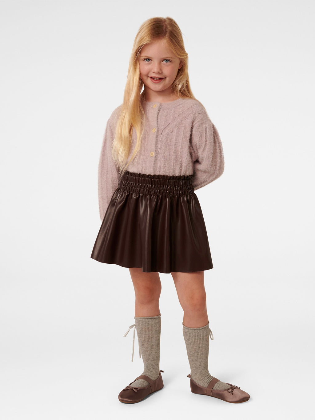 Delores Girls Shirred Skirt
