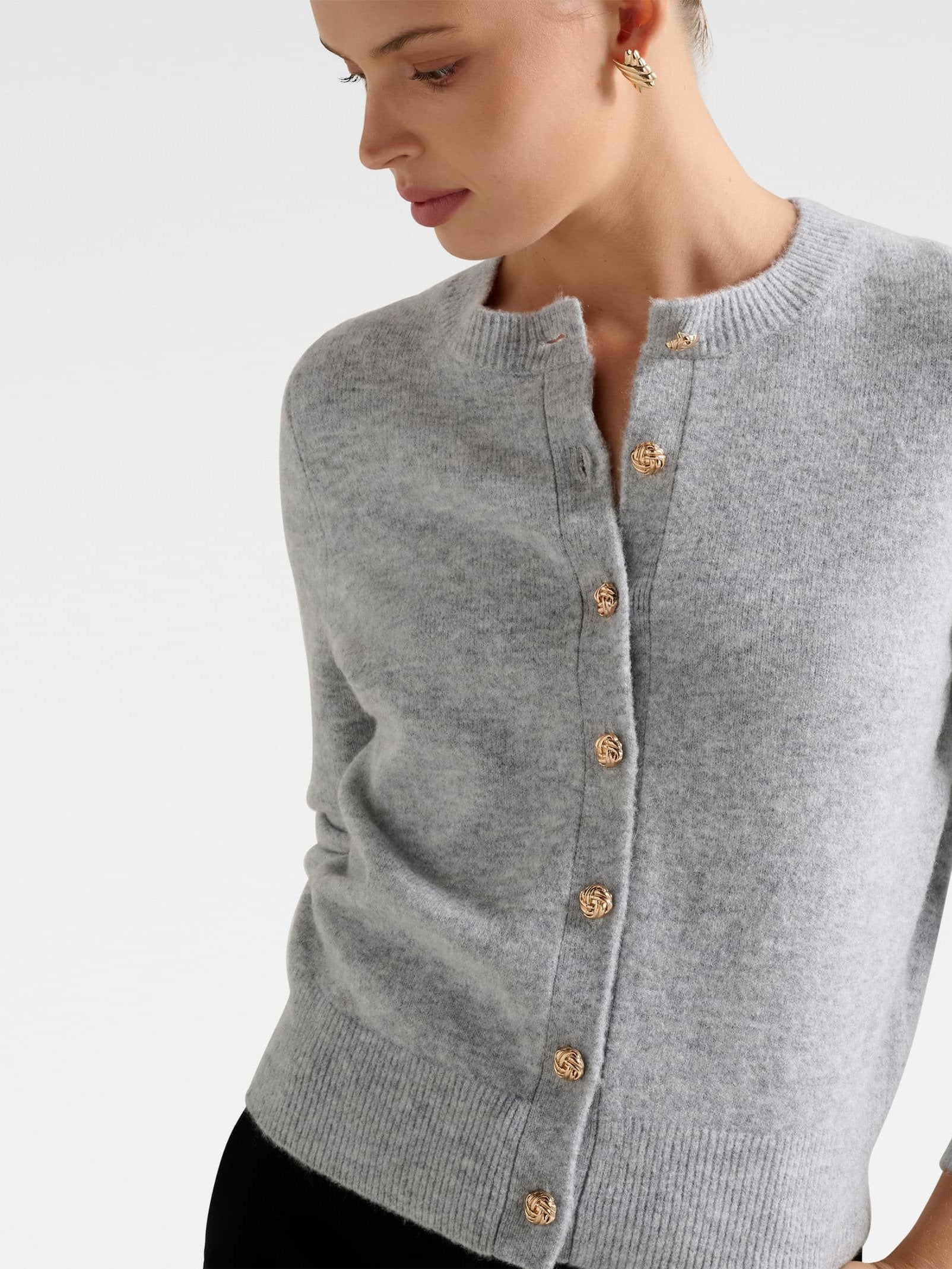 May Crew Neck Cardigan