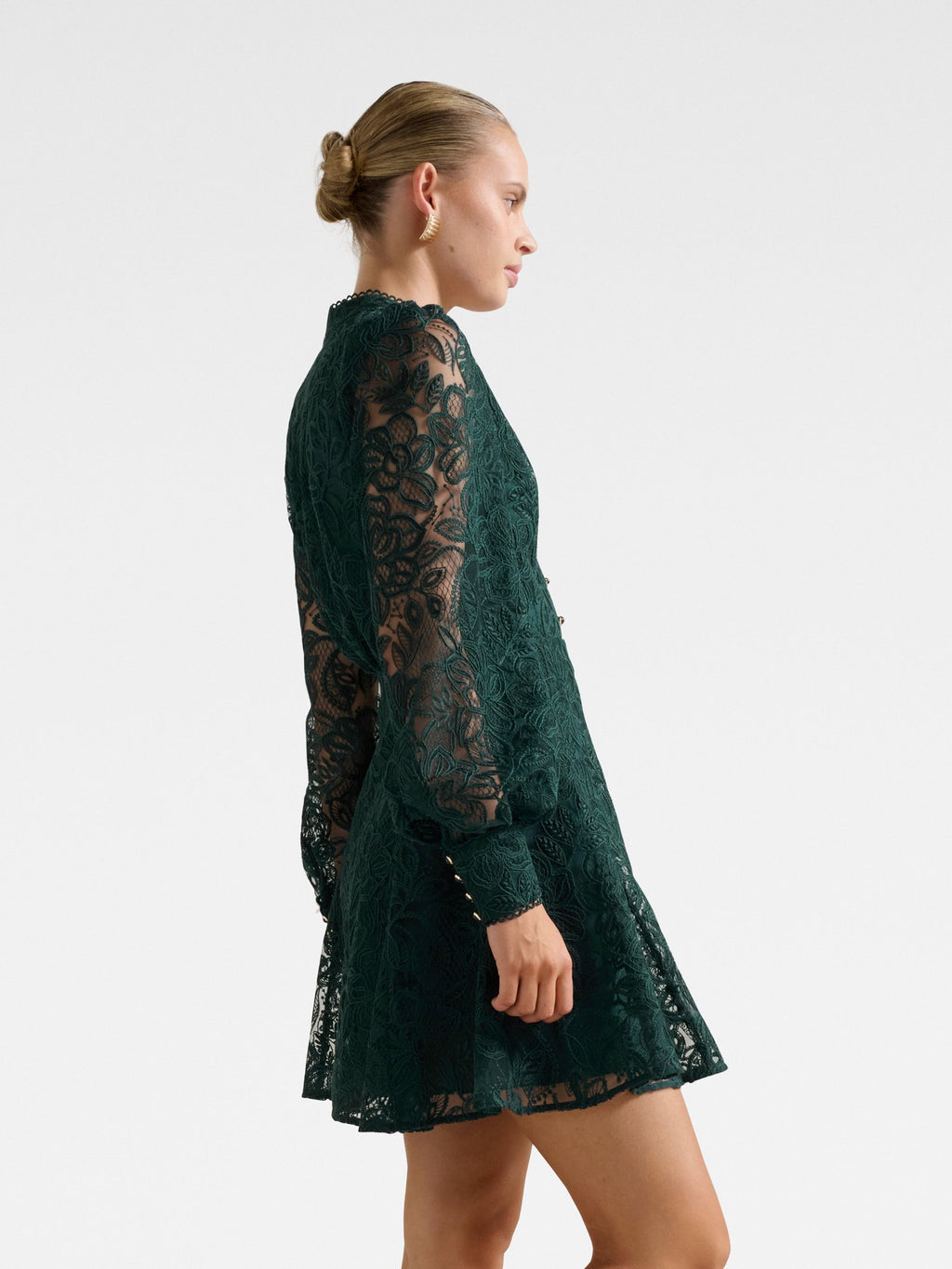 Portia Lace Skater Mini Dress