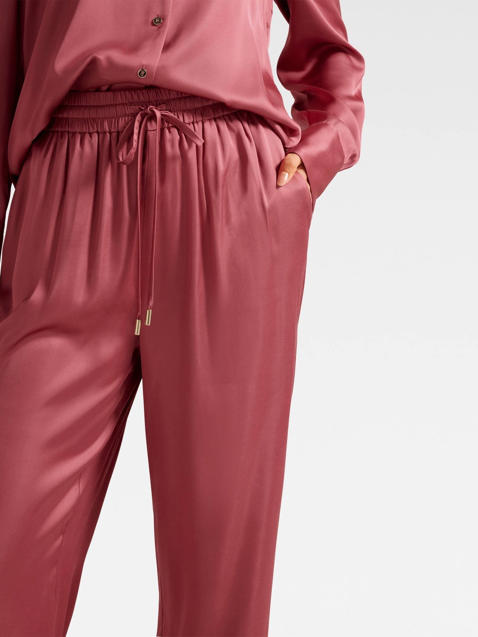  Jenna Drawstring Wide Leg Pant