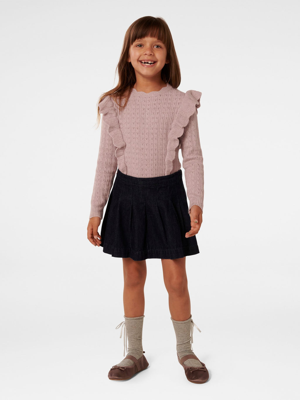 Mabel Girls Denim Skort