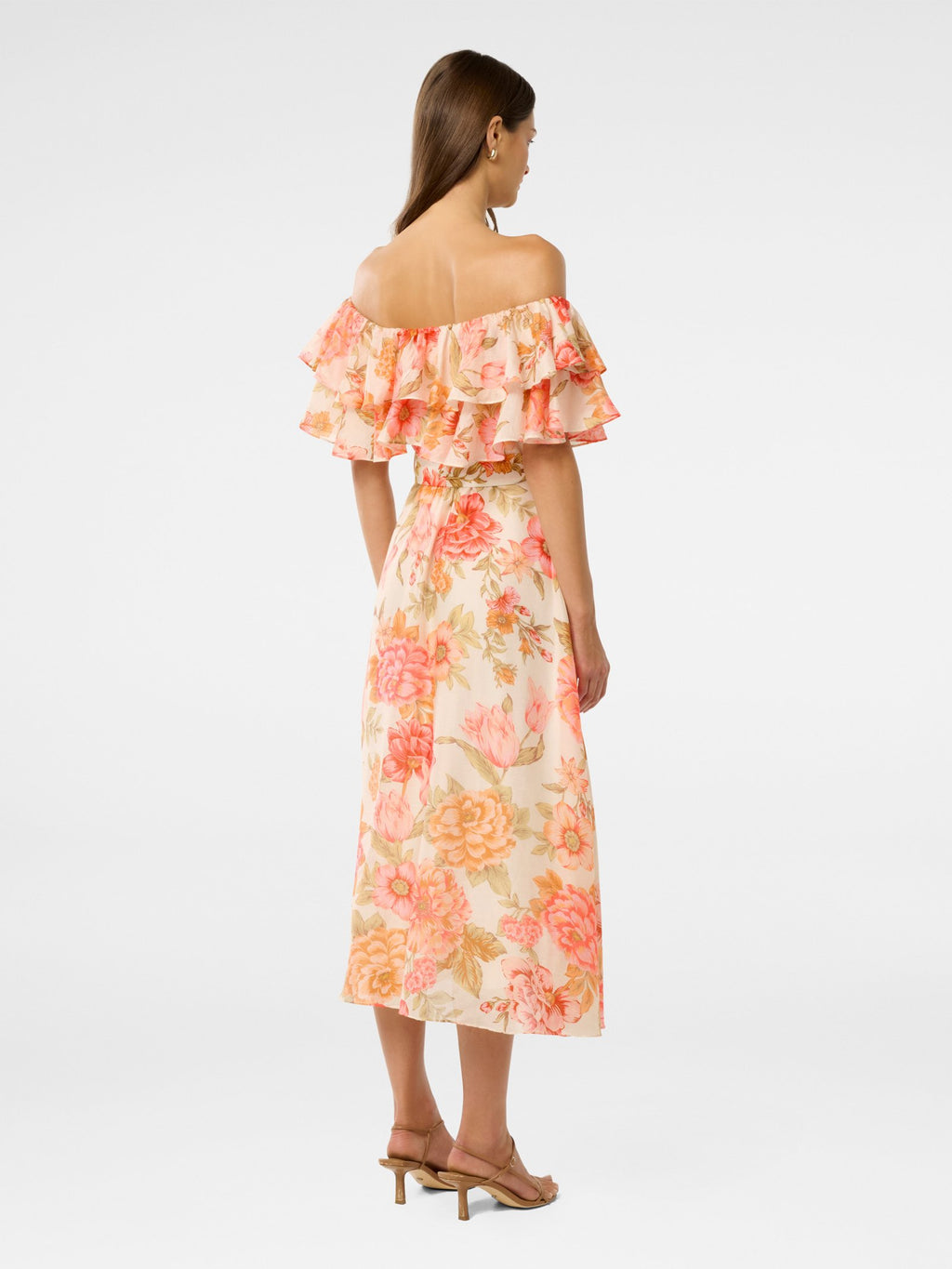  Jemima Ruffle Midi Dress